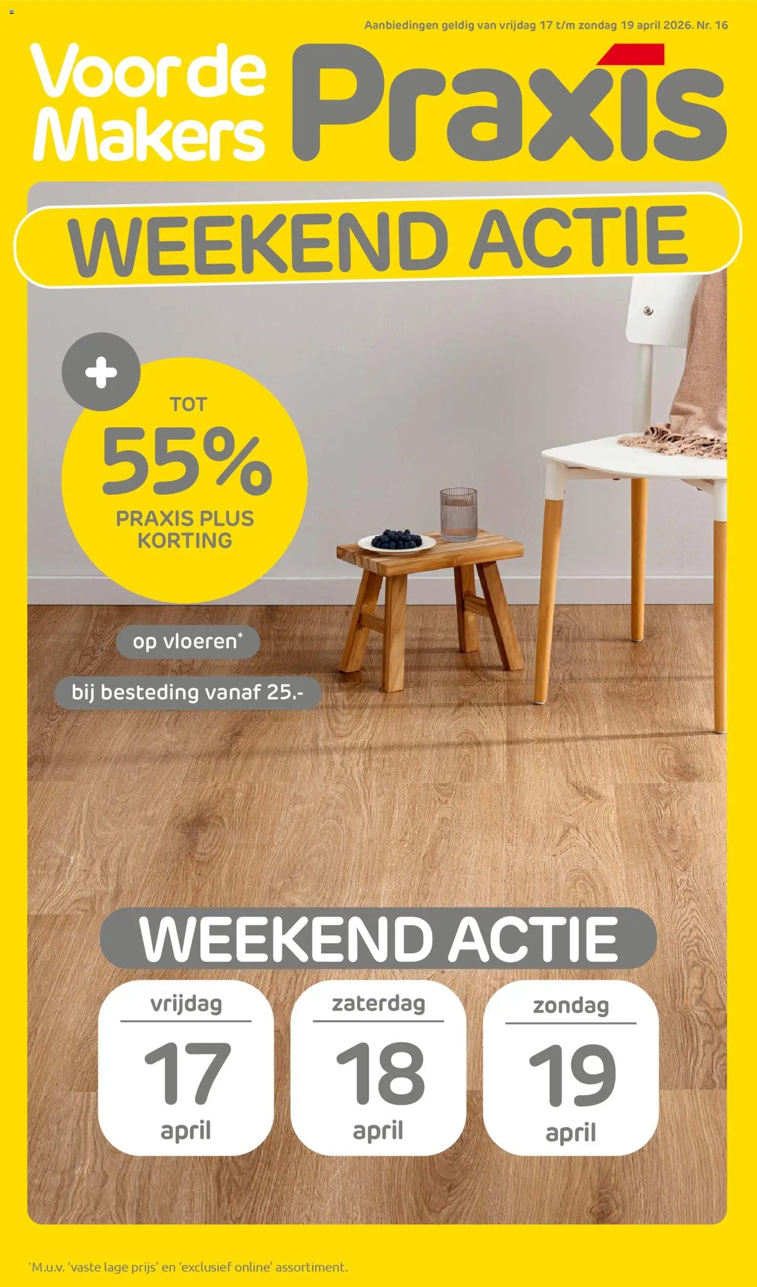 Praxis folder - Weekend actie