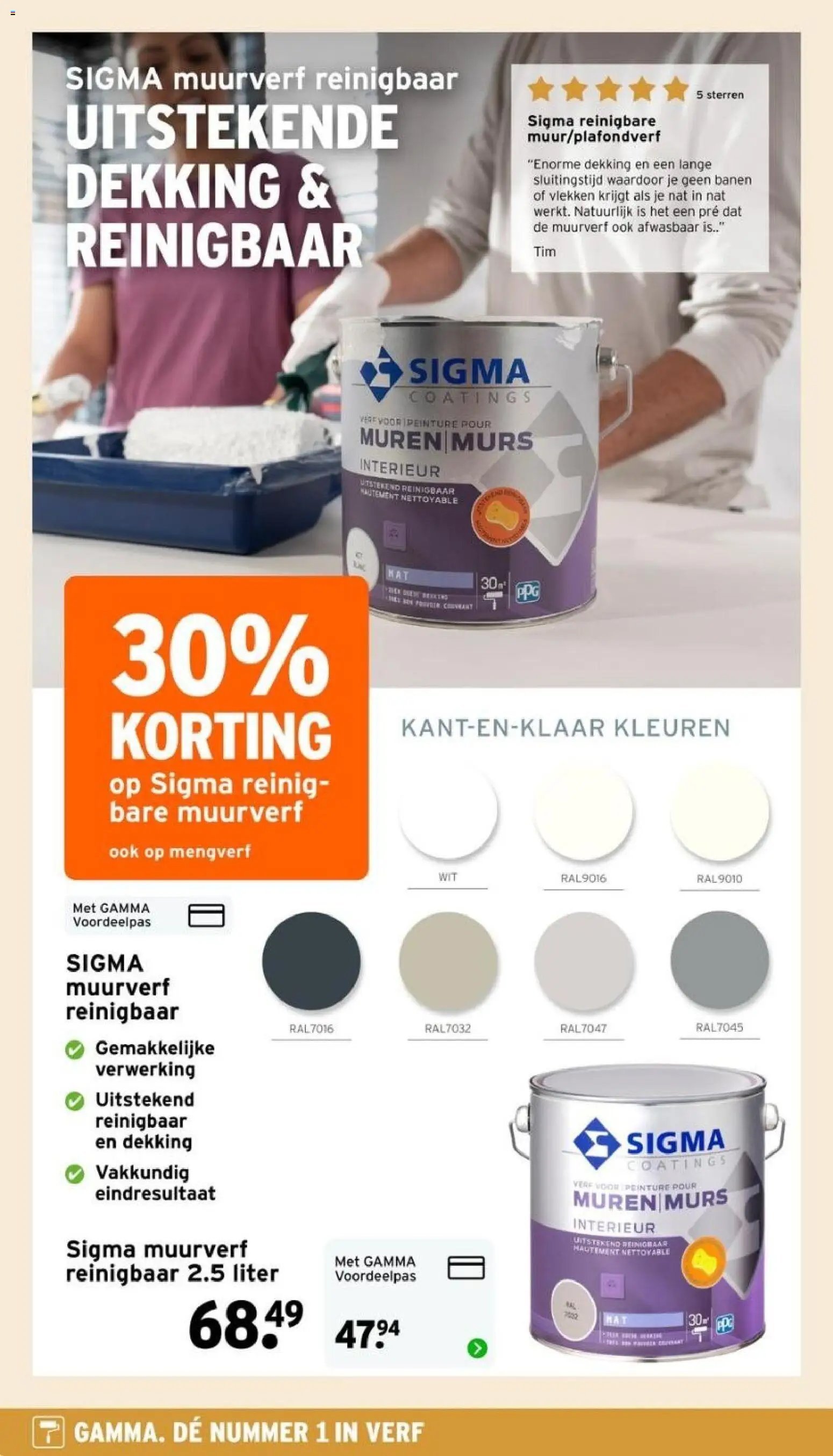 GAMMA folder - De nummer 1 in verf