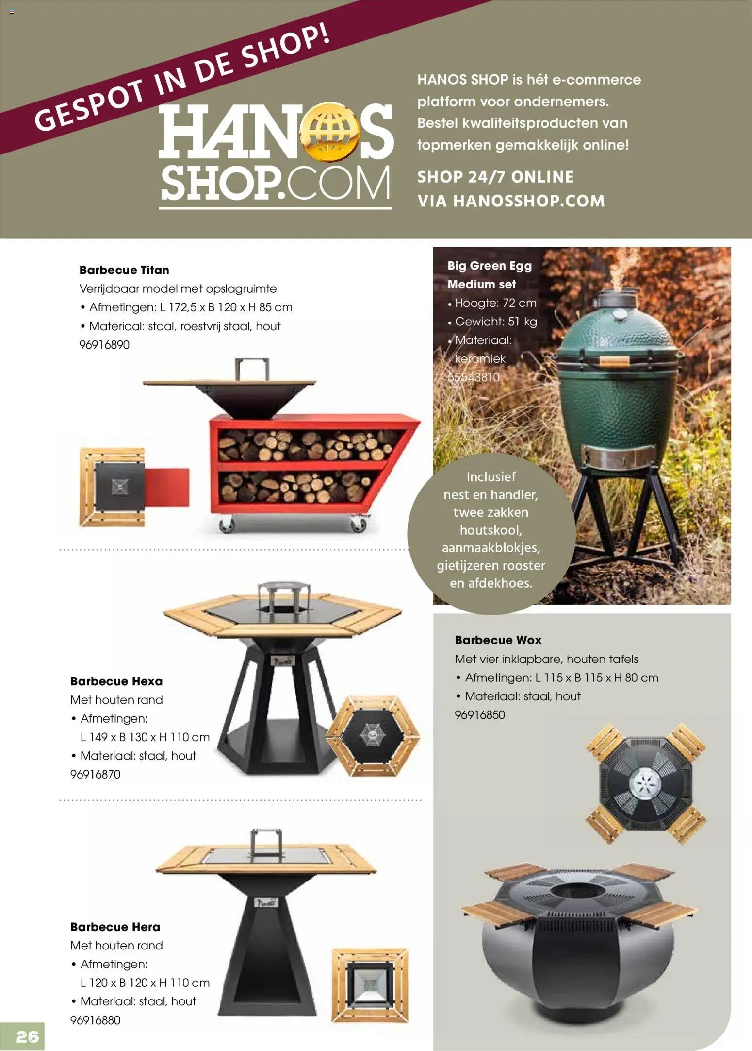 Hanos folder - BBQ & Buiten koken special