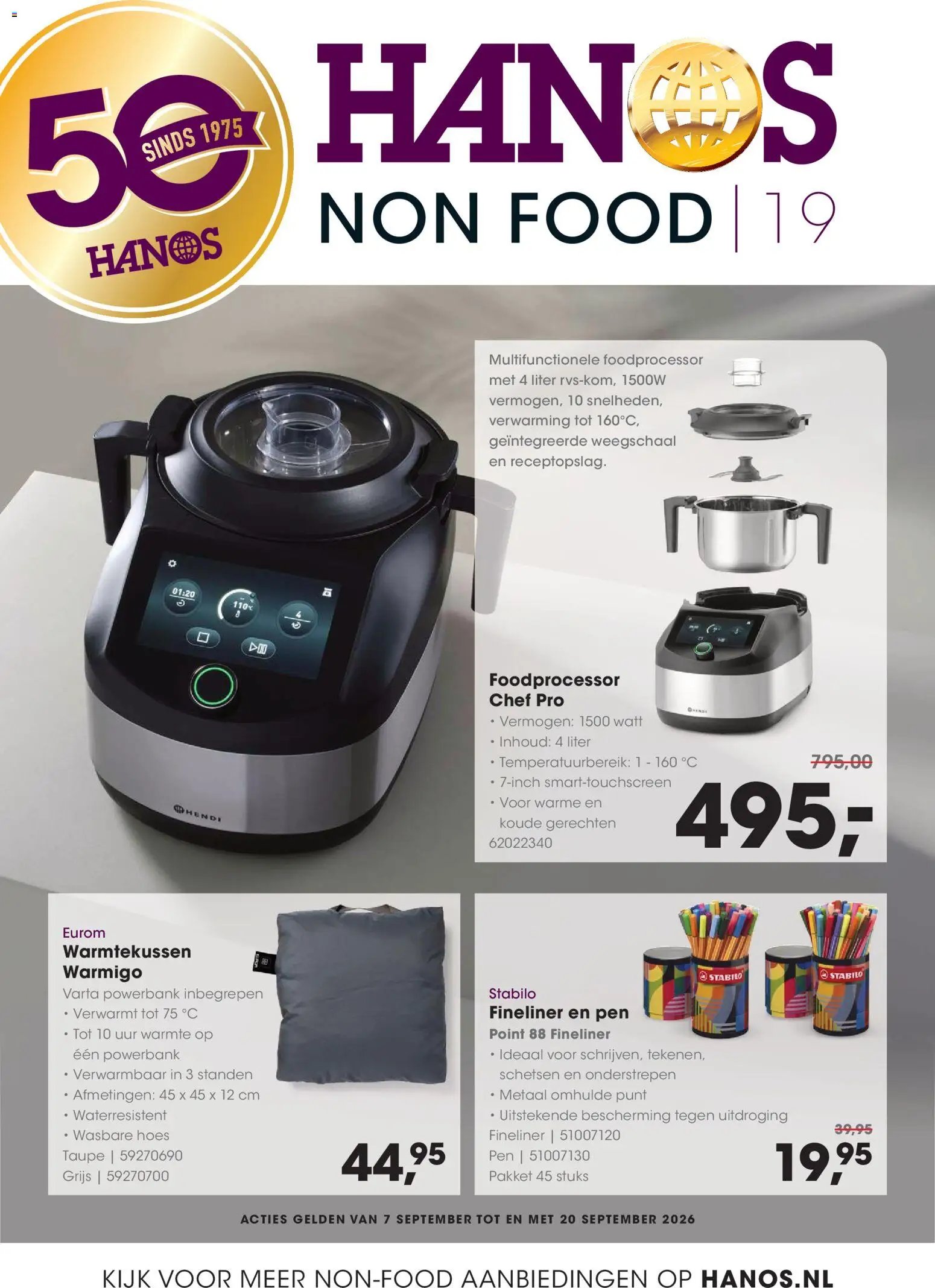 Hanos folder - Courant 19 Non-food