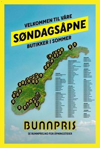Bunnpris Søndagsåpne butikker