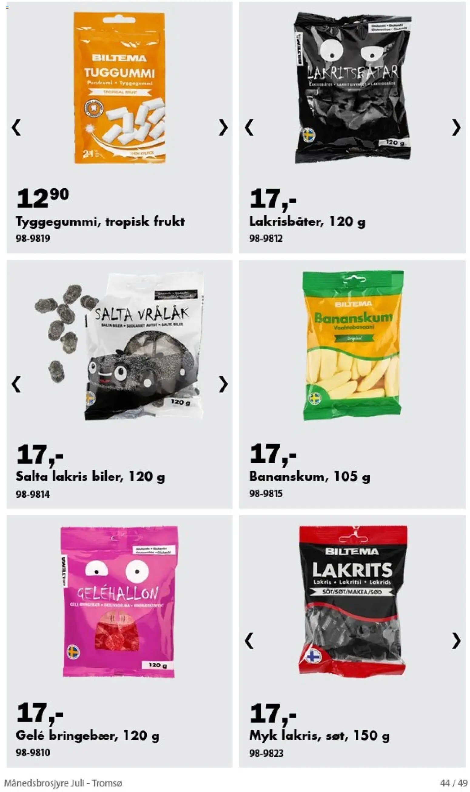 Biltema Månedsbrosjyre Juli - National