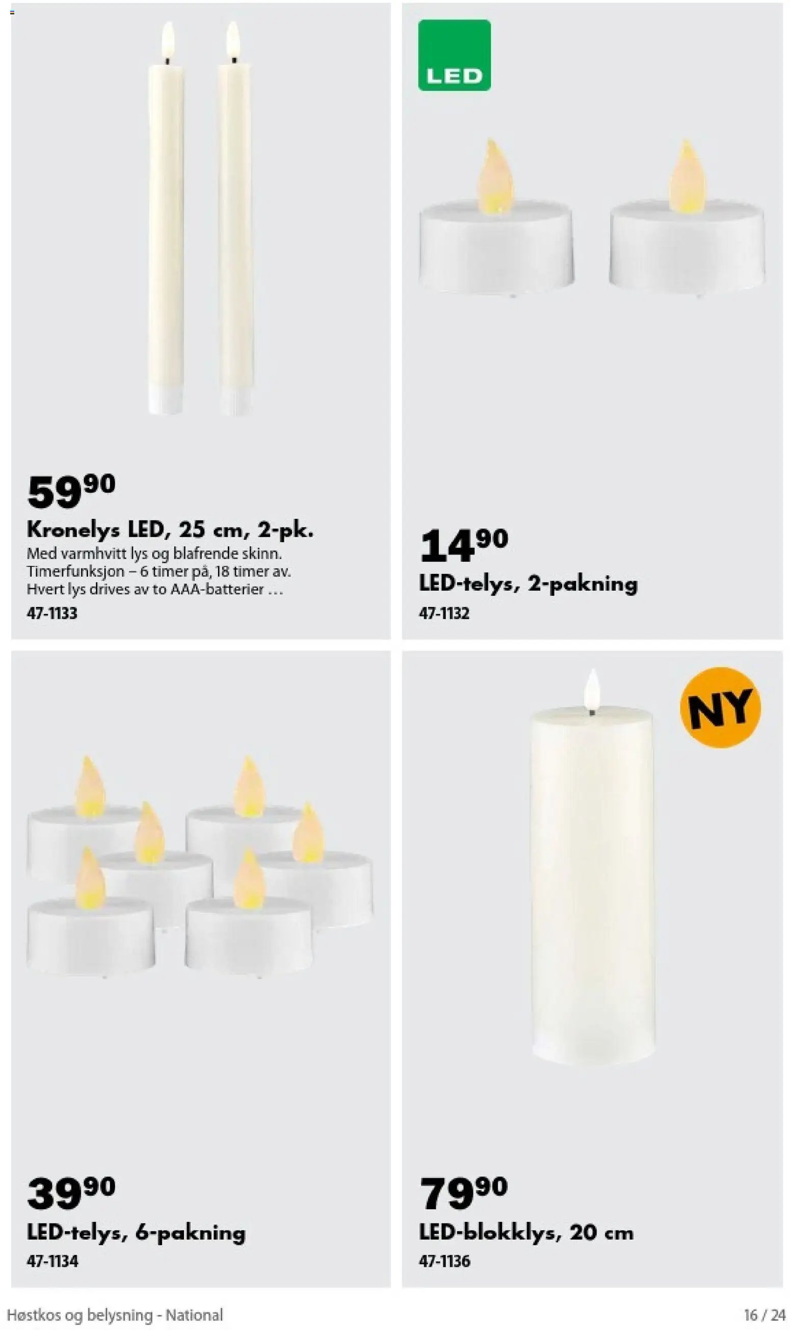 Biltema kundeavis Høstkos og belysning - National