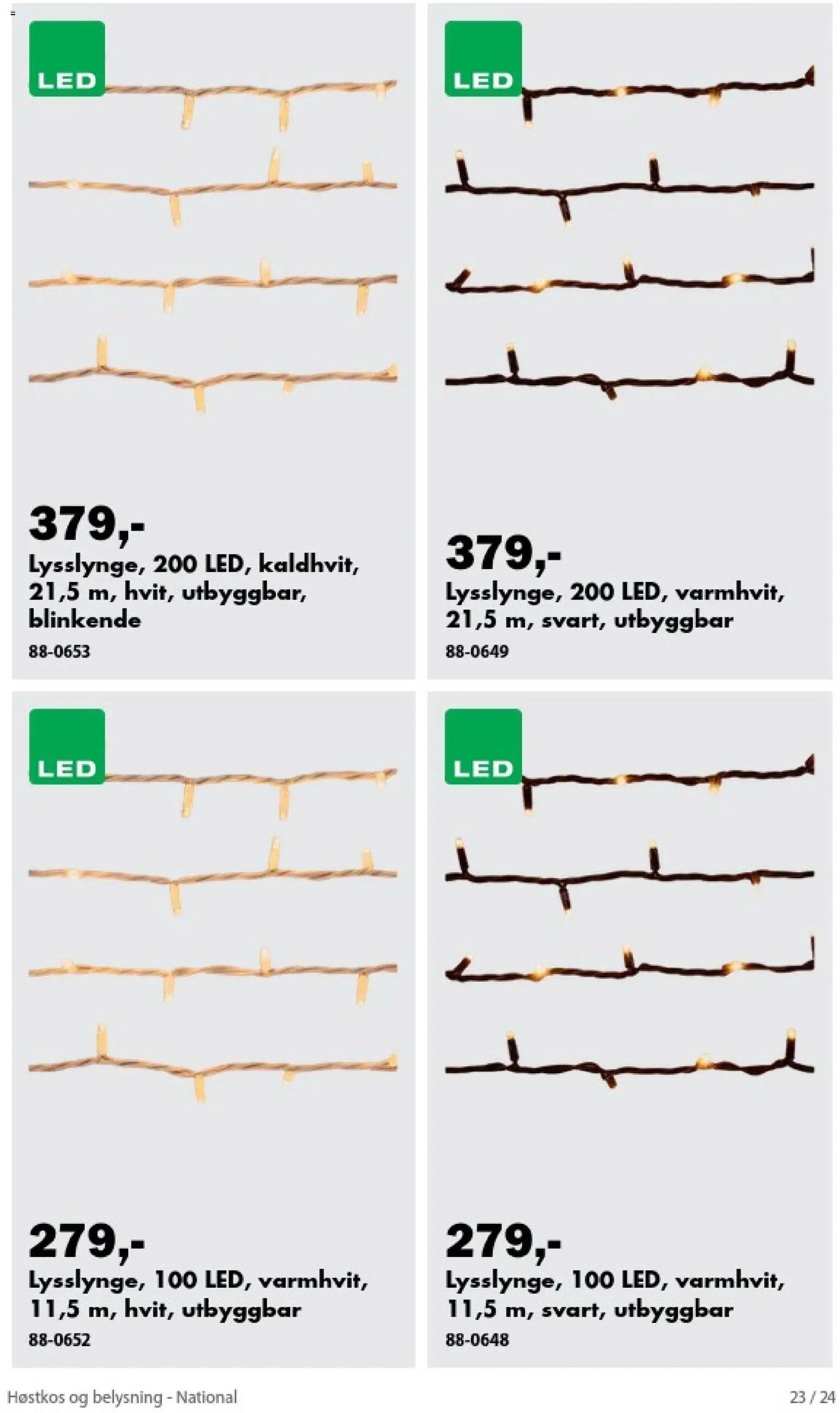 Biltema kundeavis Høstkos og belysning - National