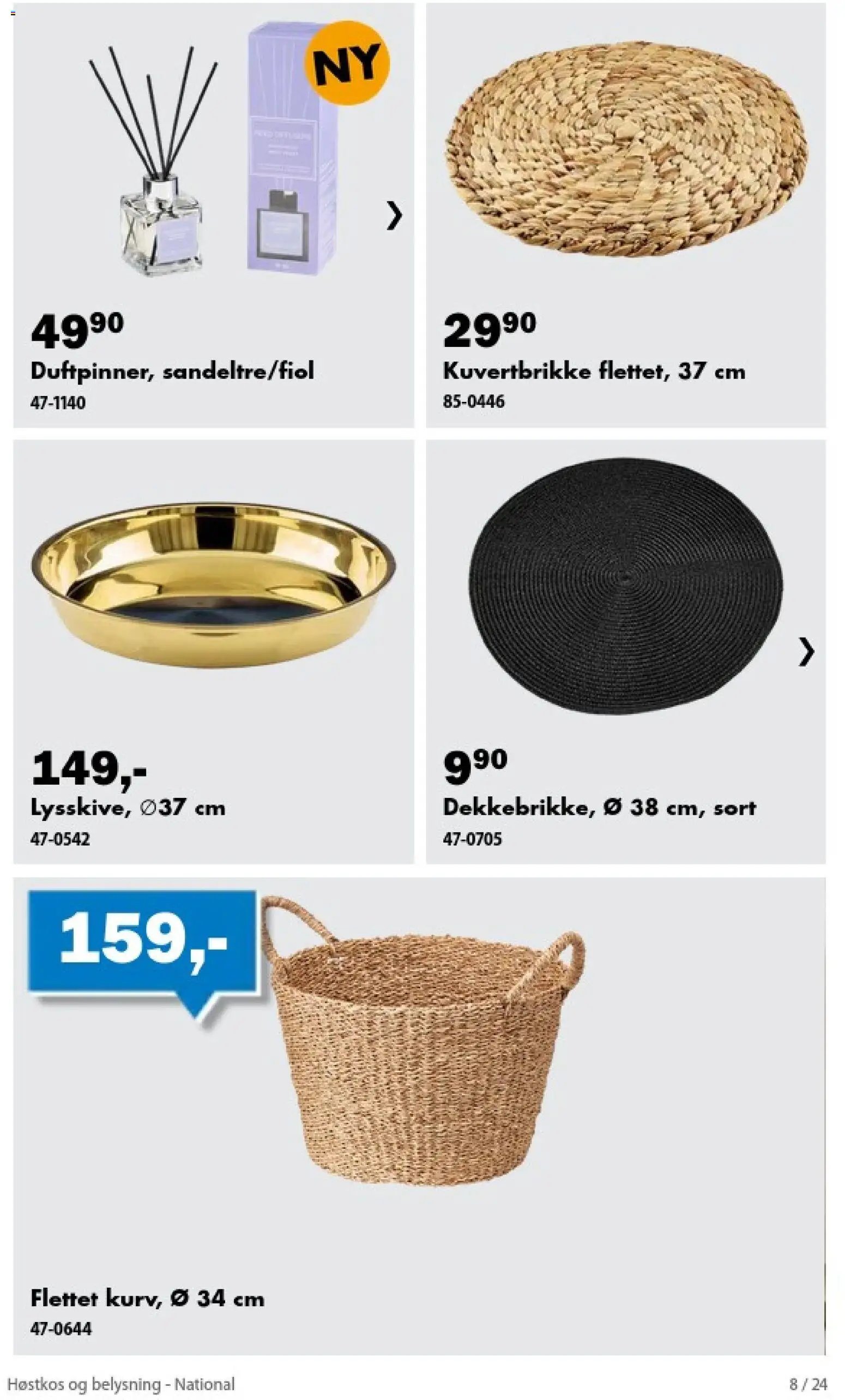 Biltema kundeavis Høstkos og belysning - National