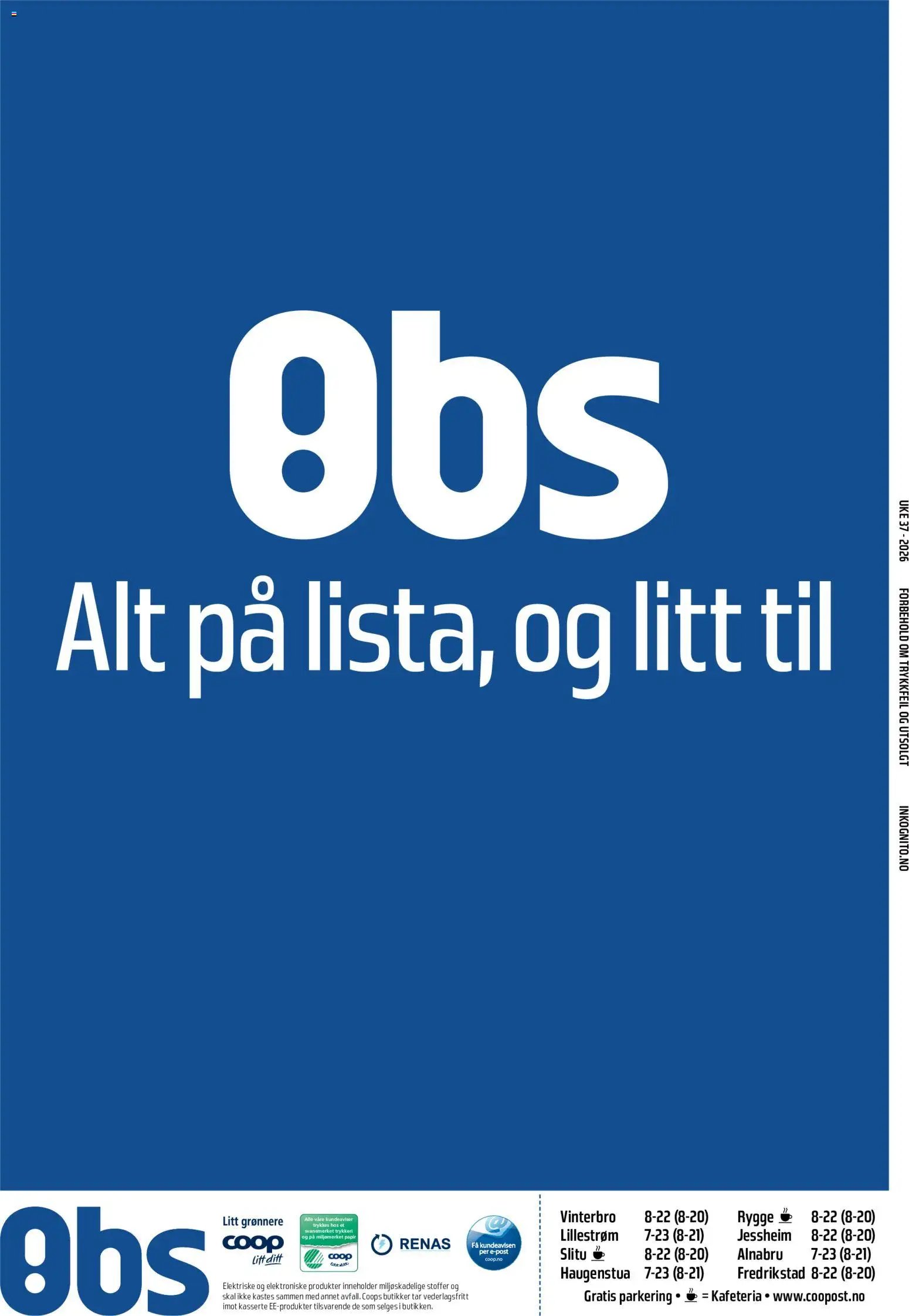 Coop Obs kundeavis