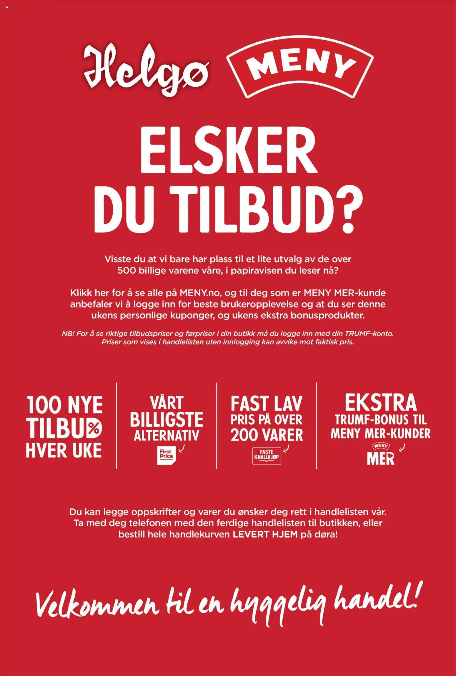 Meny Helgø kundeavis