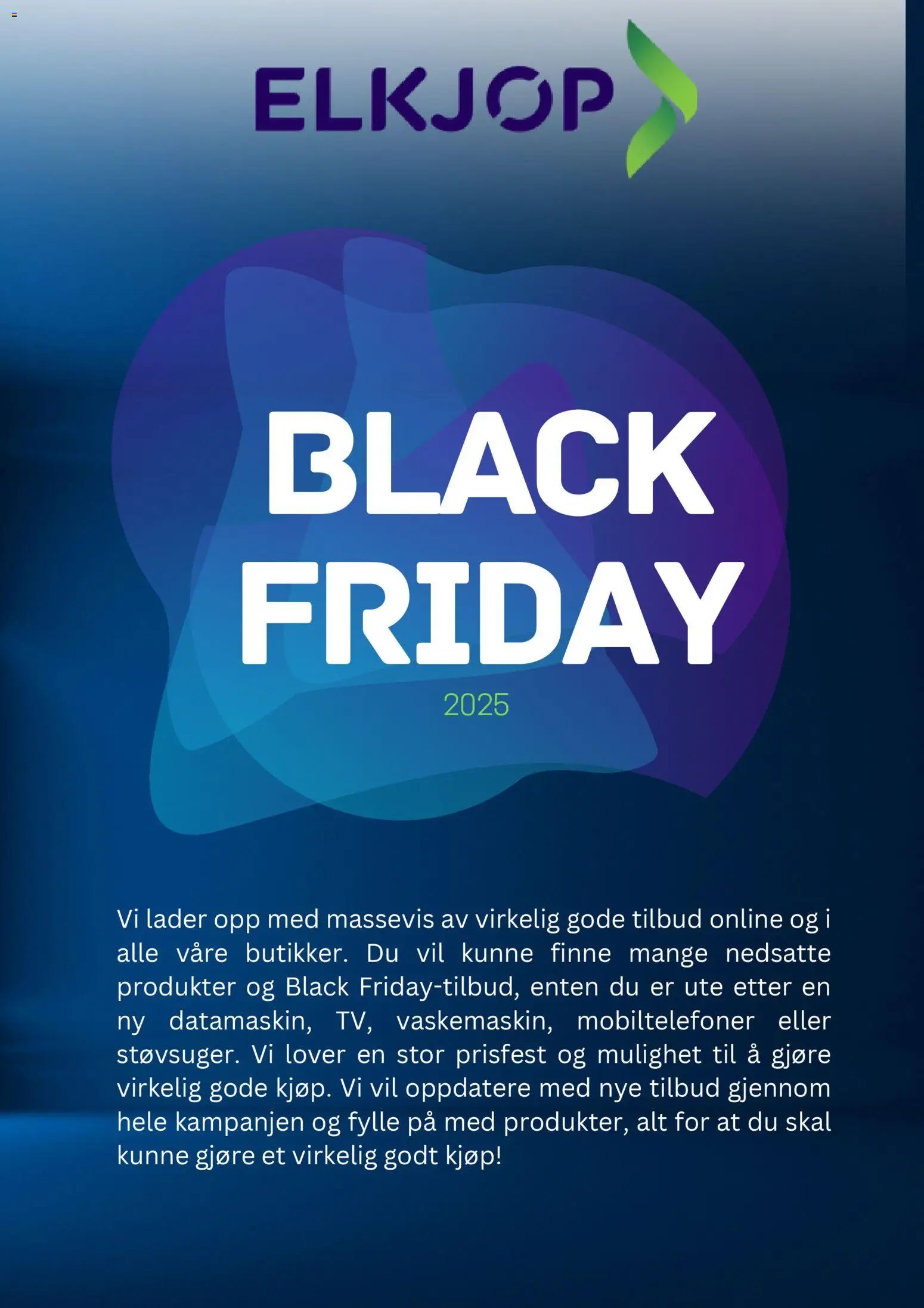 Elkjøp - Black Friday Varsel (2025-10-22 - 2025-11-28)