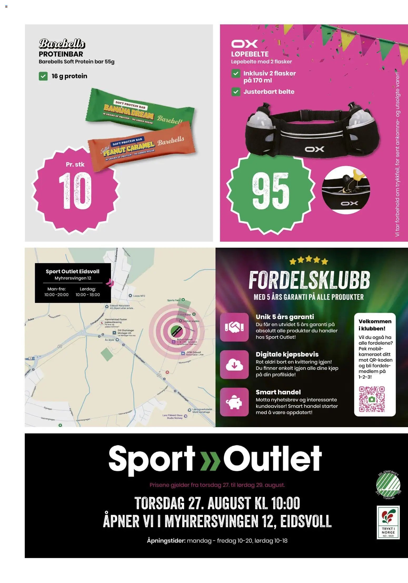 Sport Outlet Nyåpning Eidsvoll