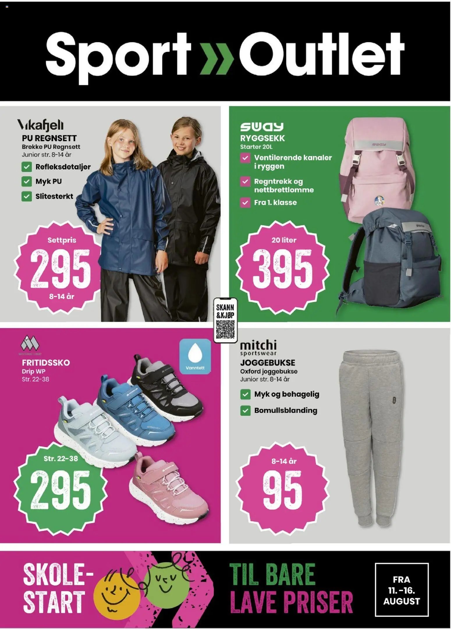 Sport Outlet Skolestart til bare lave priser