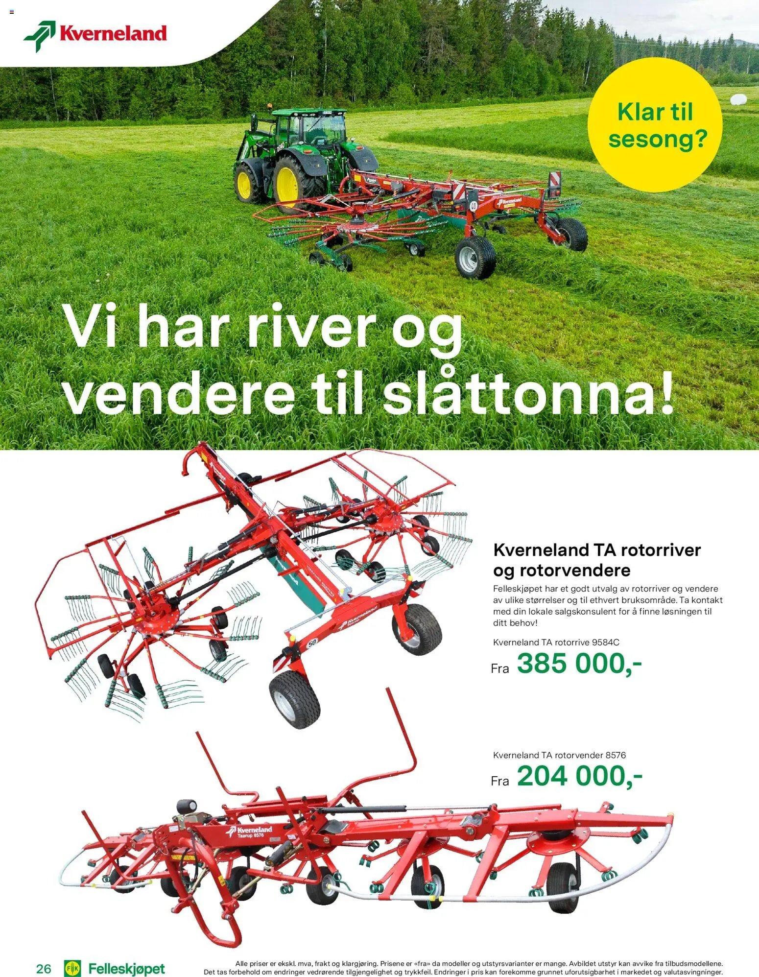 Felleskjøpet AkkuratNå! 2026 (2026-04-15 - 2027-01-03)