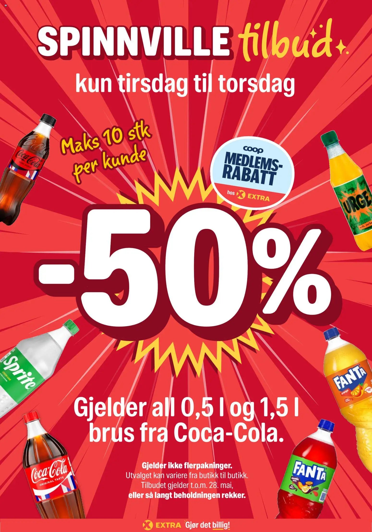 Coop Extra Spinnville tilbud kundeavis (2026-05-26 - 2026-05-28)