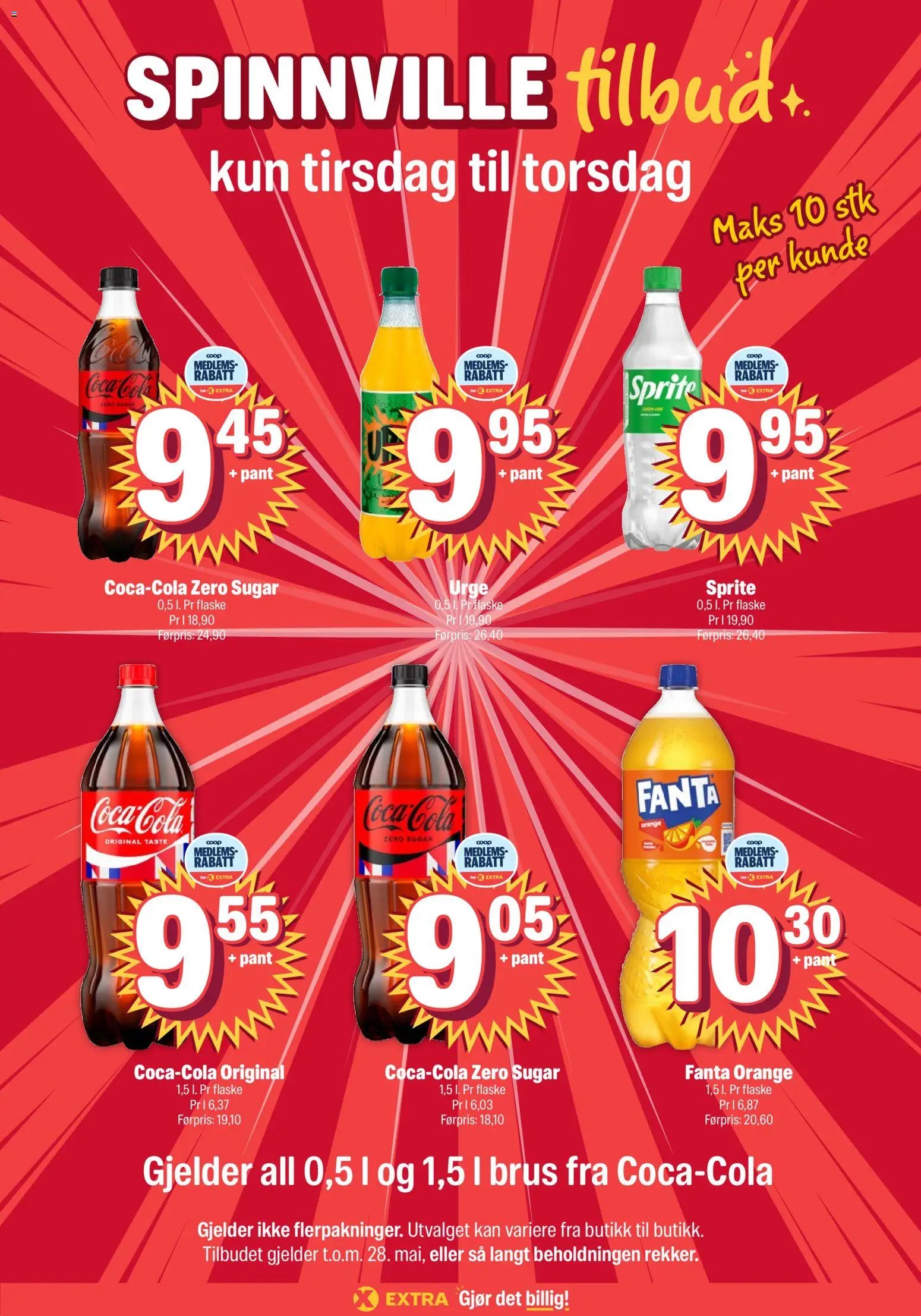 Coop Extra Spinnville tilbud kundeavis (2026-05-26 - 2026-05-28)
