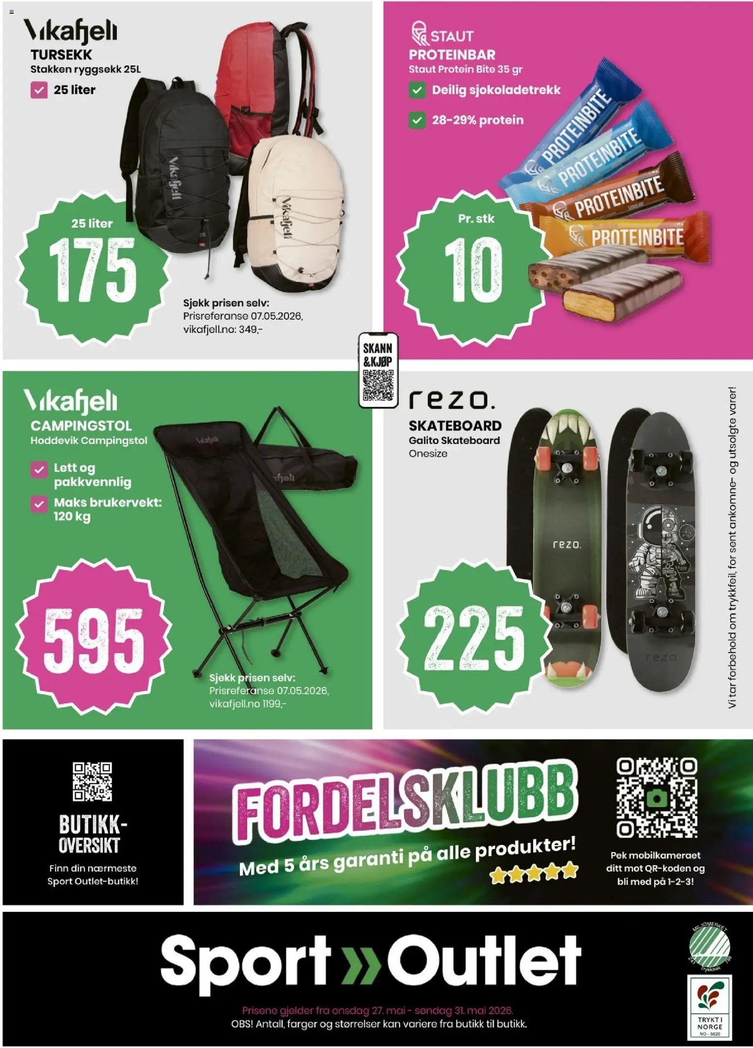 Sport Outlet kundeavis (2026-05-27 - 2026-05-31)