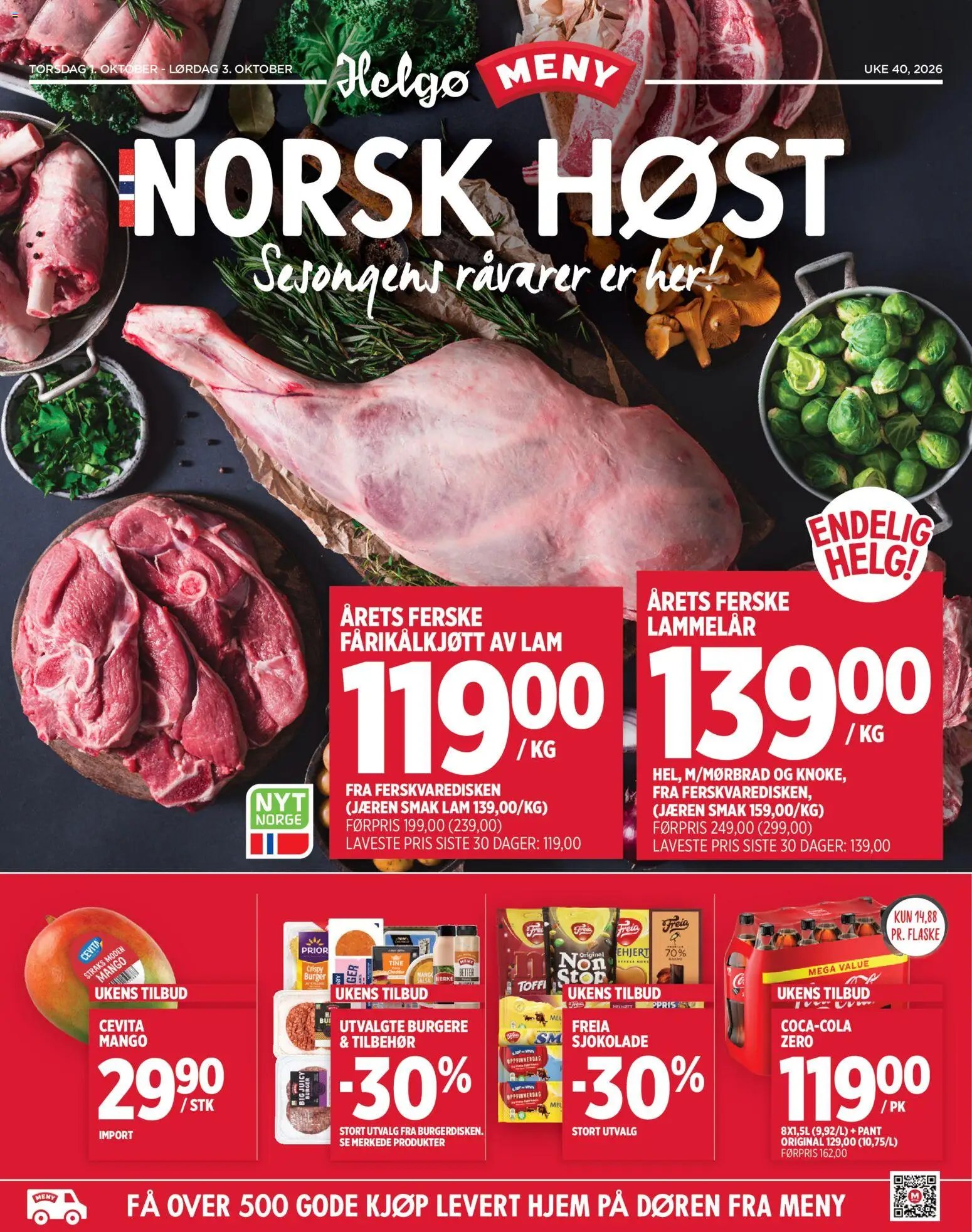 Meny Helgø kundeavis Norsk Host