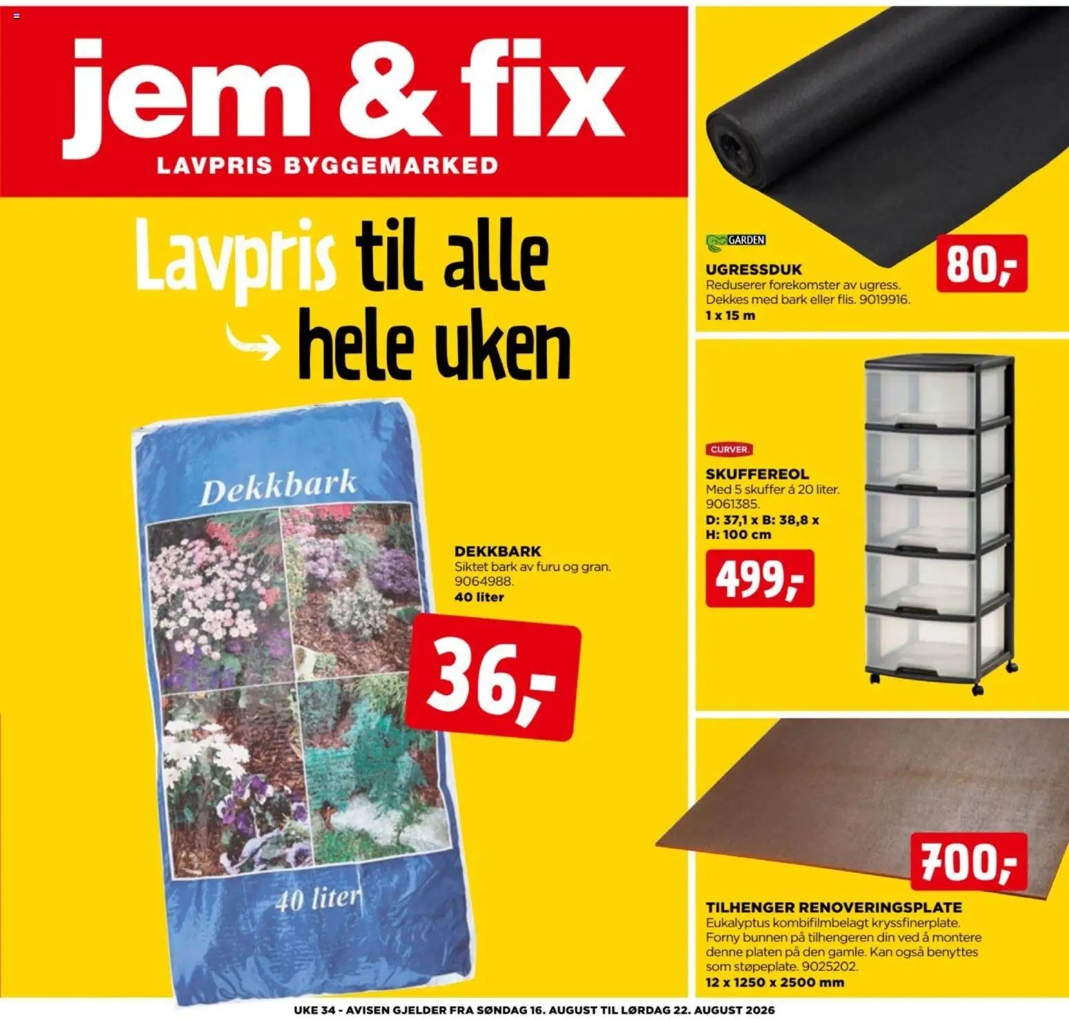 Jem & Fix kundeavis