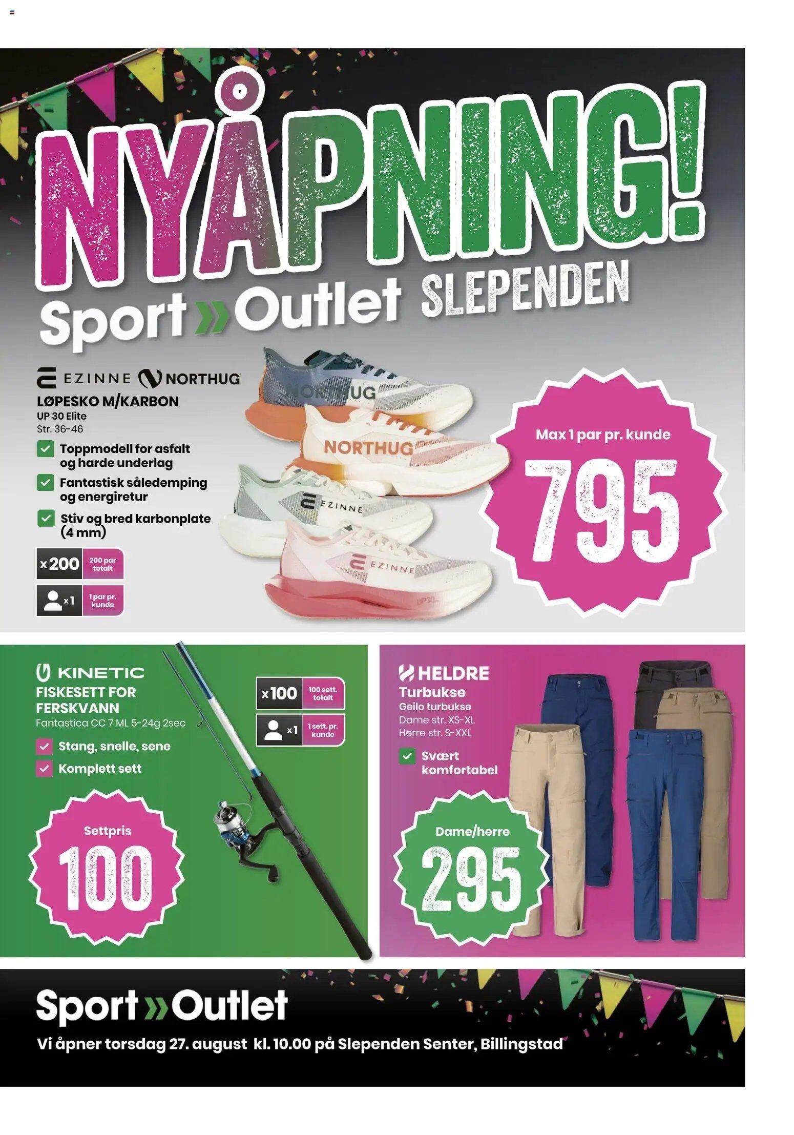 Sport Outlet Nyåpning Slependen