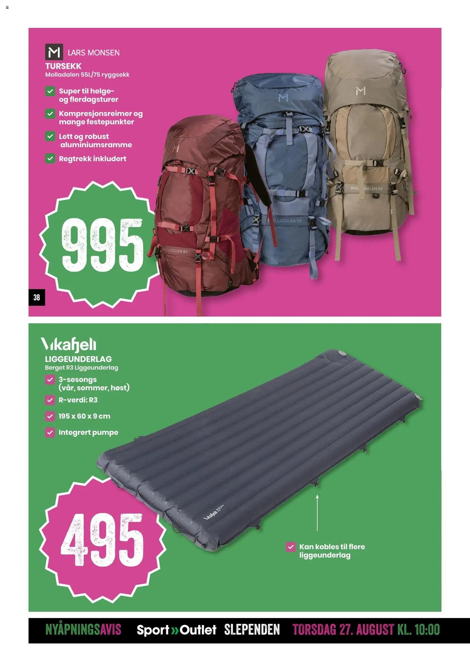 Sport Outlet Nyåpning Slependen