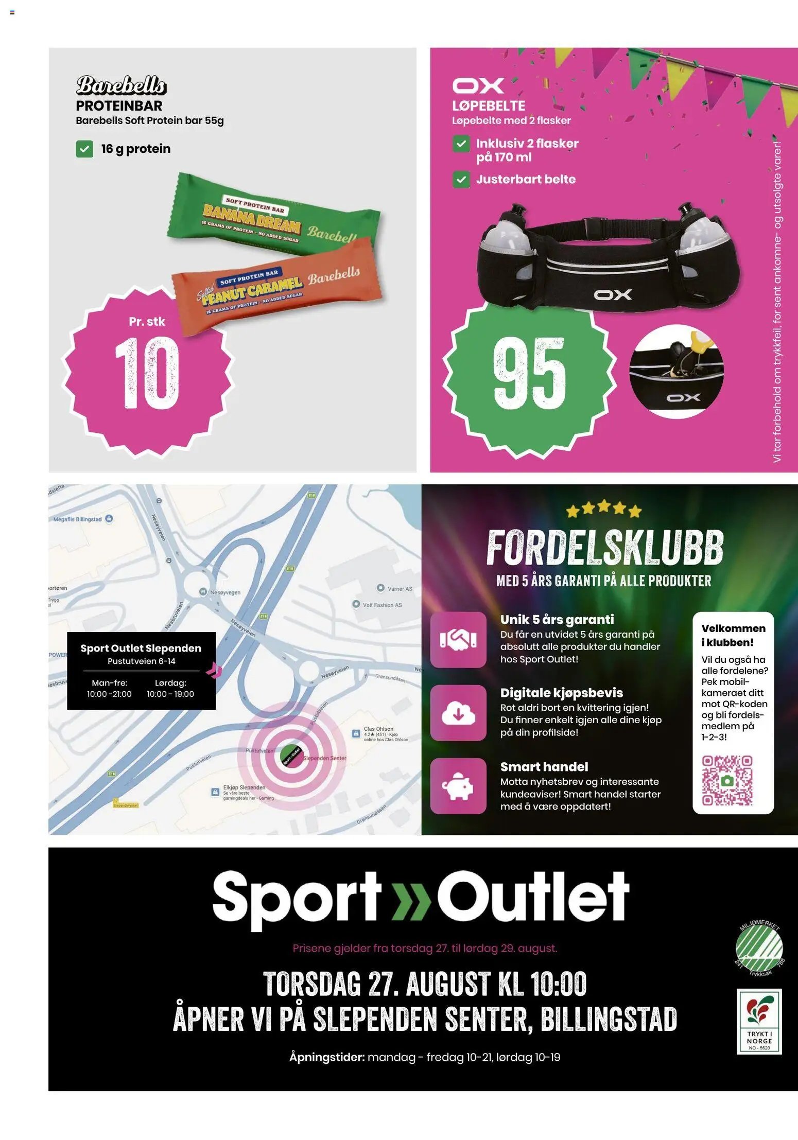 Sport Outlet Nyåpning Slependen