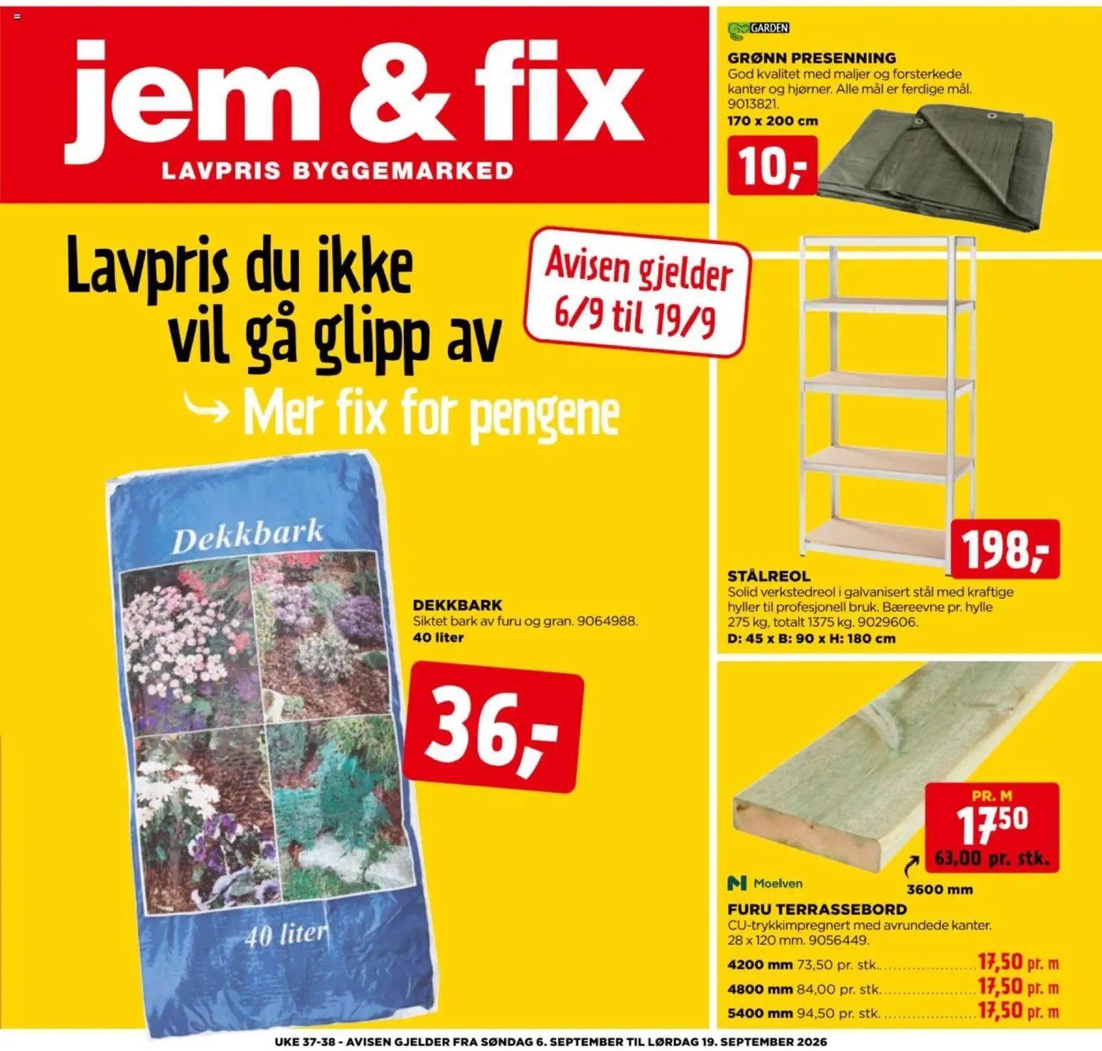 Jem & Fix kundeavis