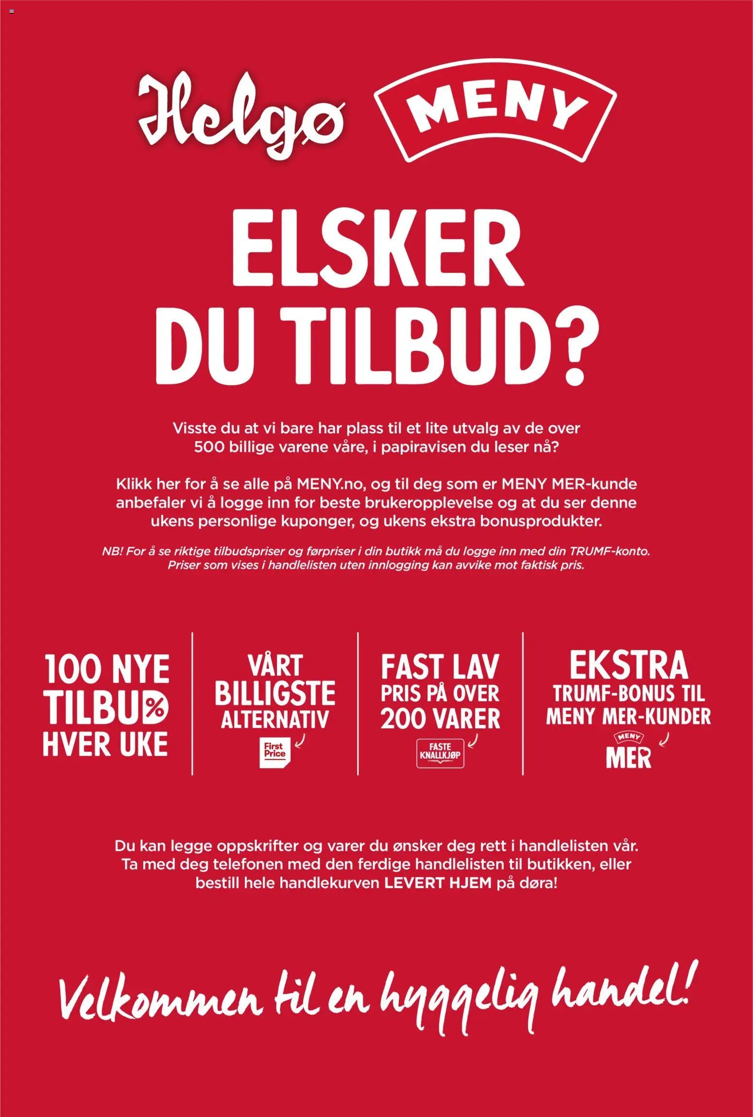 Meny Helgø kundeavis