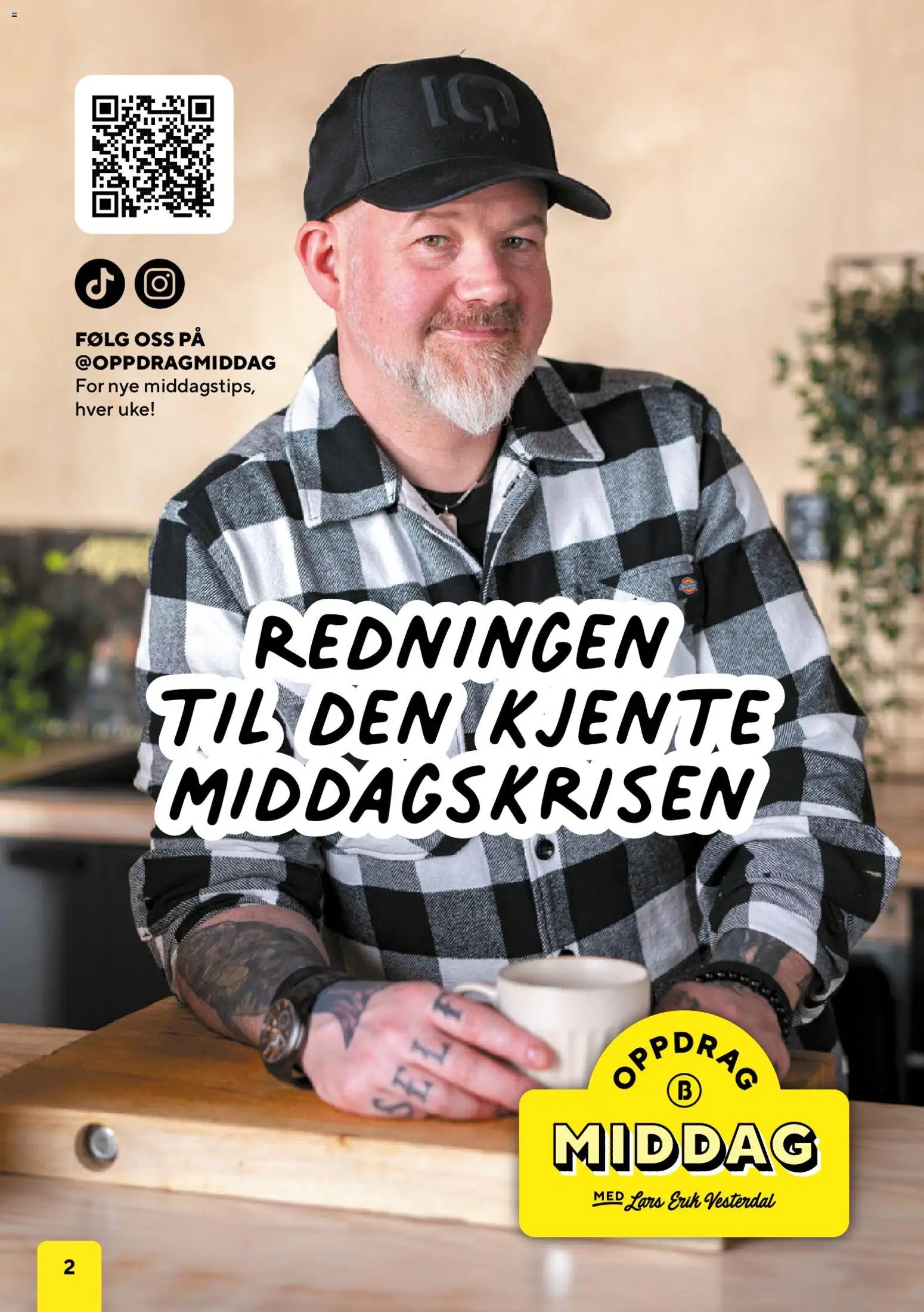 Bunnpris kundeavis middagsinspirasjon utviklet av