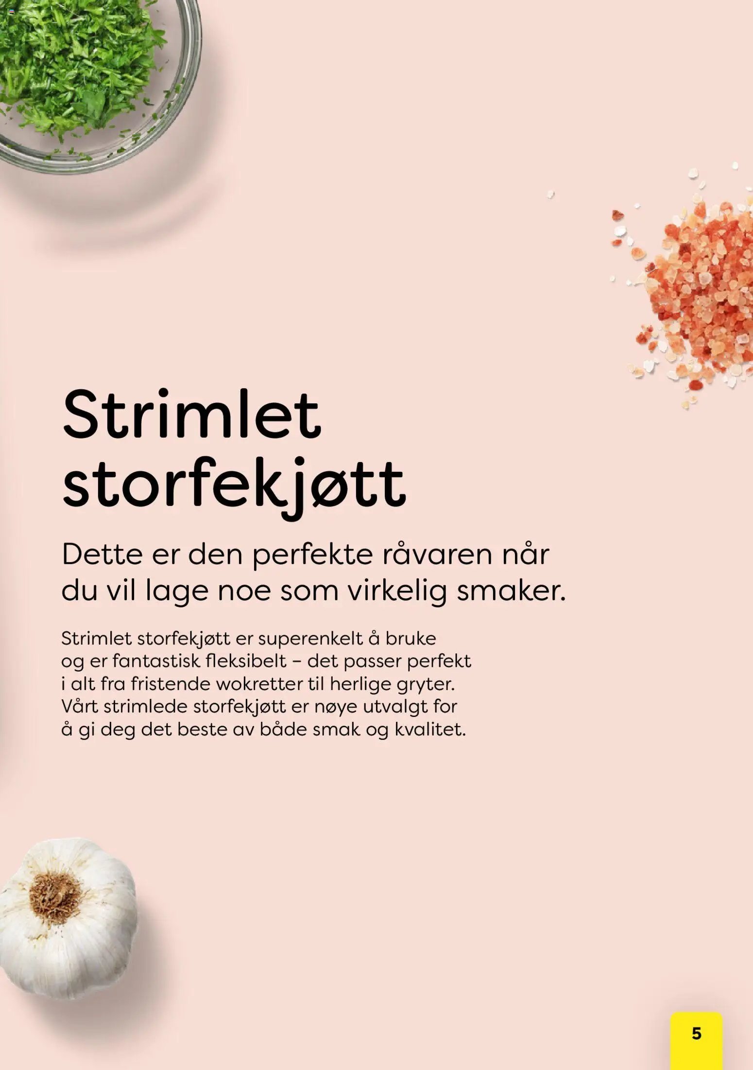 Bunnpris kundeavis middagsinspirasjon utviklet av