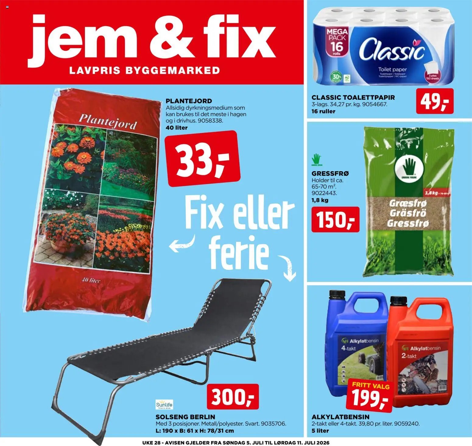 Jem & Fix kundeavis