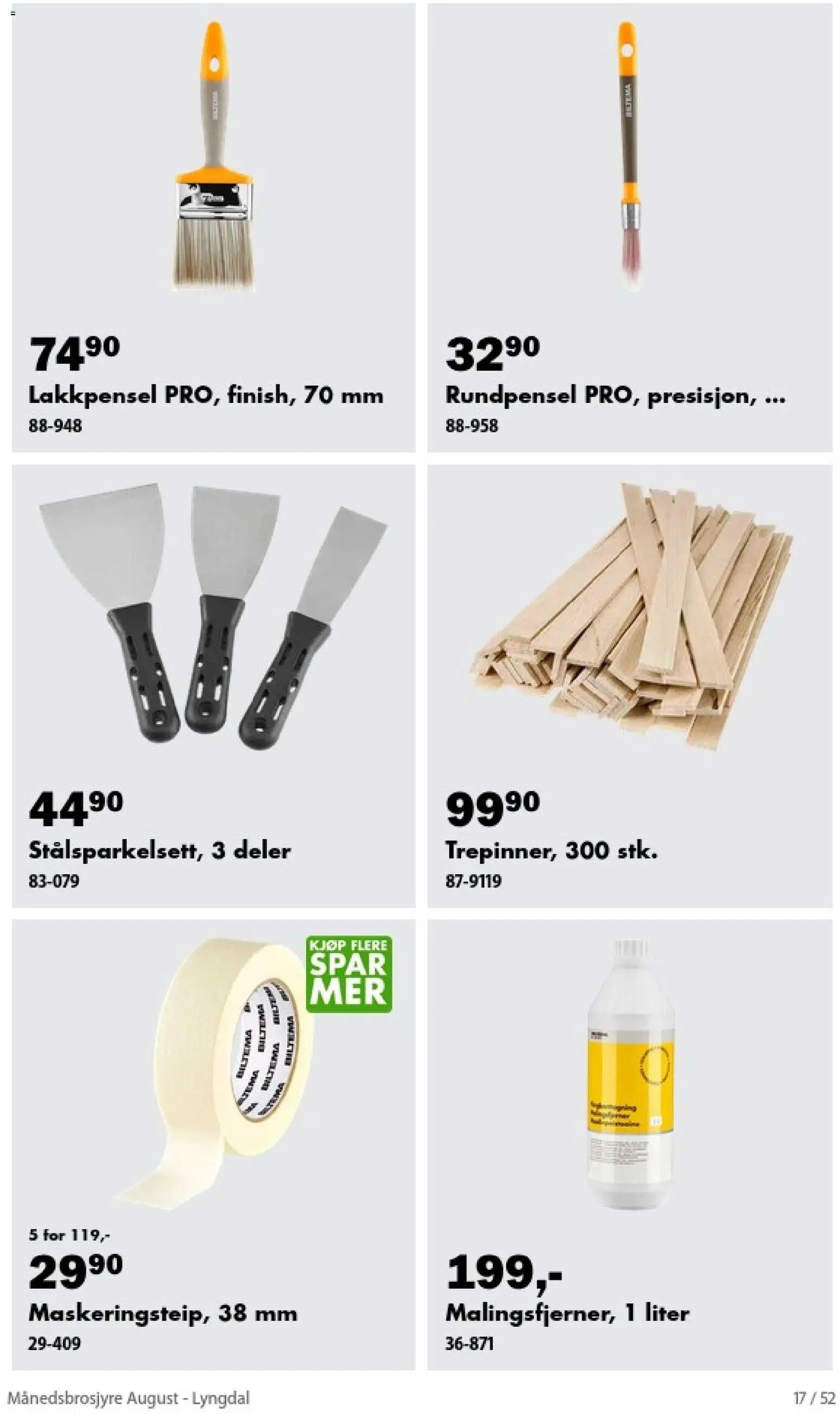 Biltema Månedsbrosjyre August - National