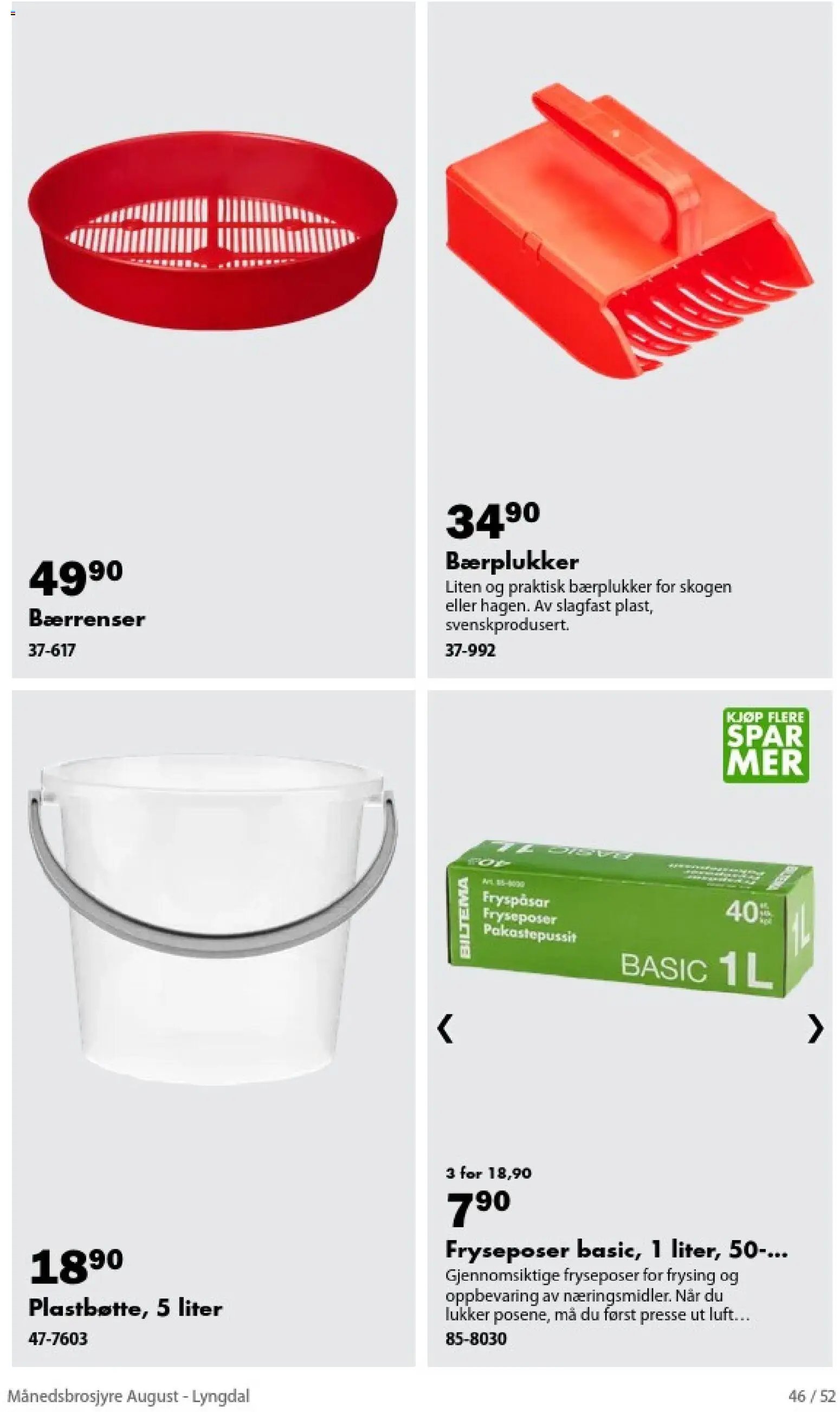 Biltema Månedsbrosjyre August - National