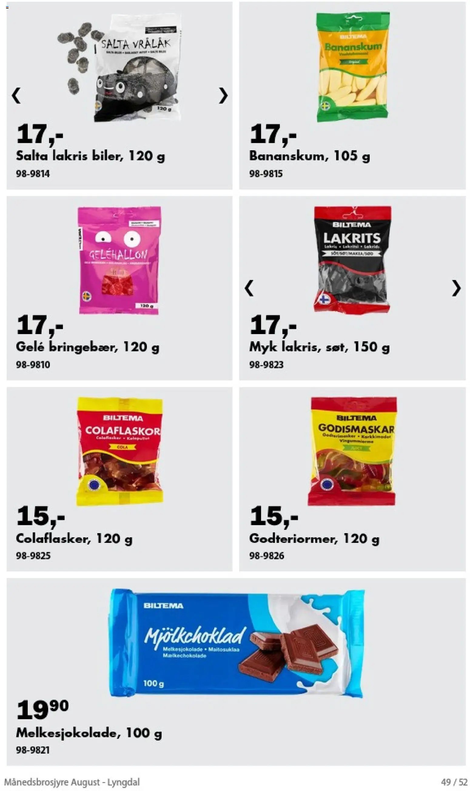 Biltema Månedsbrosjyre August - National