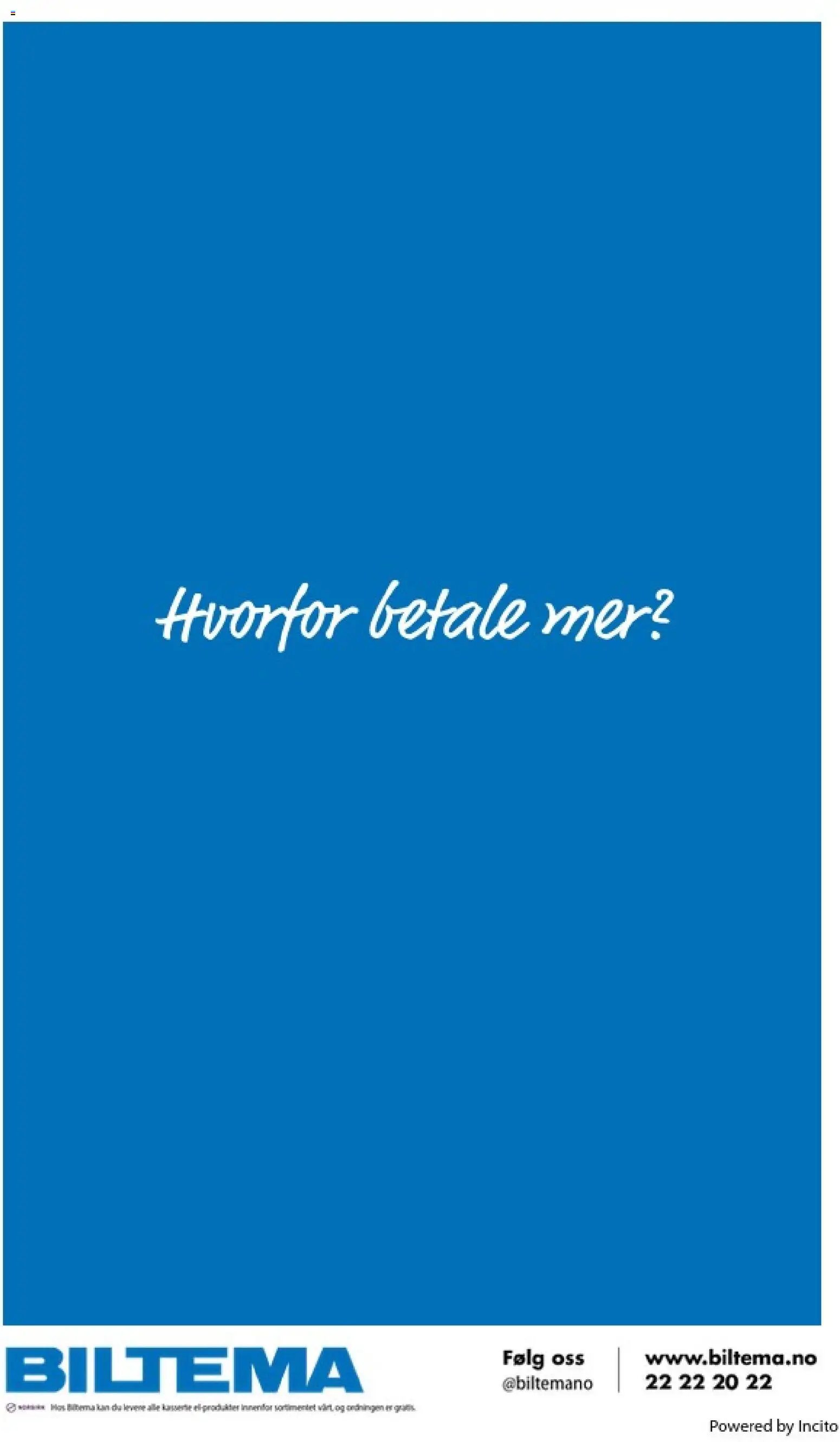 Biltema Månedsbrosjyre August - National