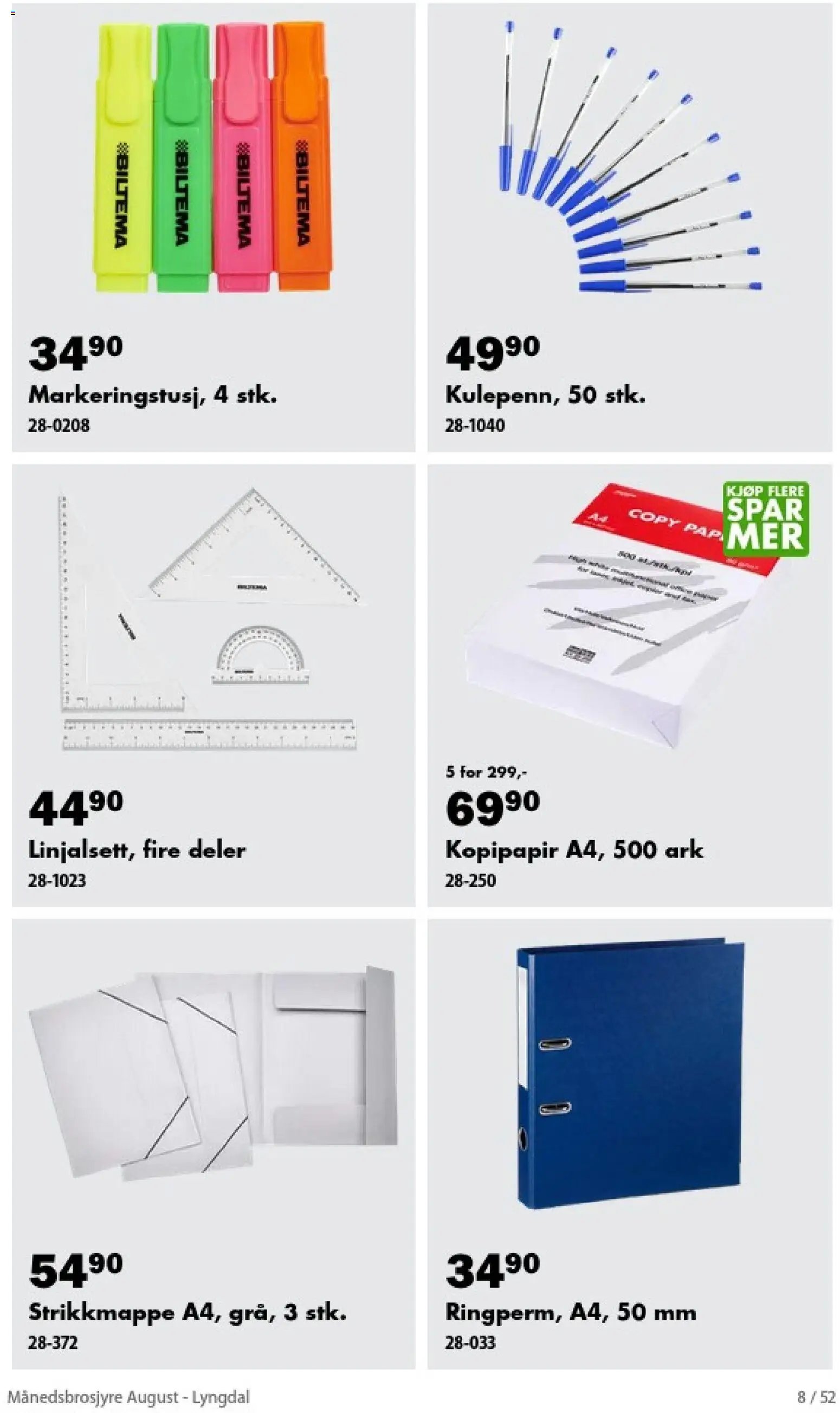 Biltema Månedsbrosjyre August - National