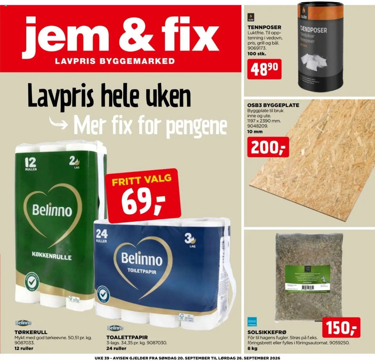 Jem & Fix kundeavis