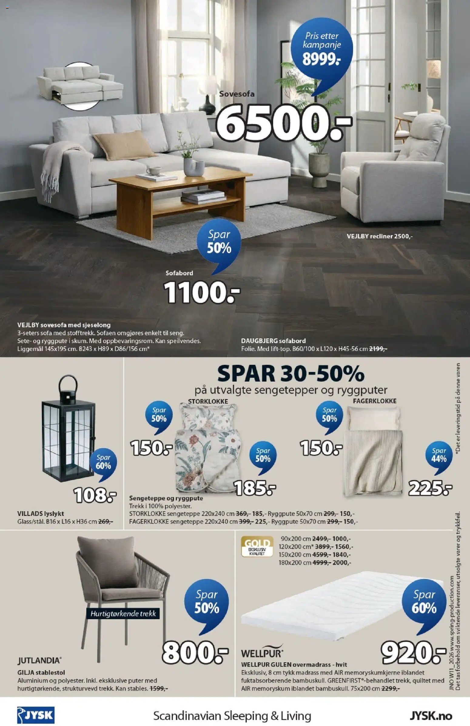 JYSK kundeavis (2026-03-09 - 2026-03-22)