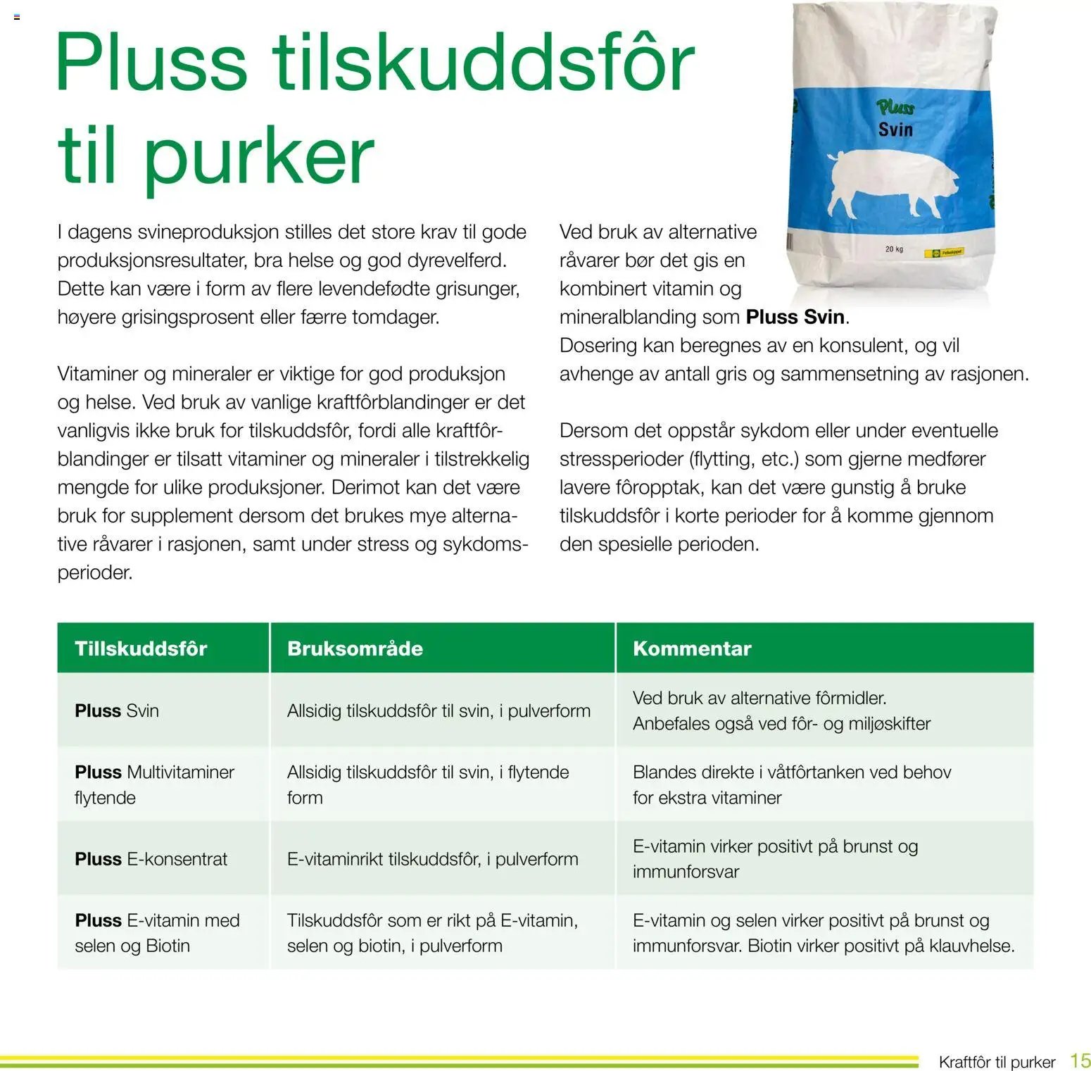 Felleskjøpet Kraftfôr til purker (2026-01-02 - 2027-01-03)