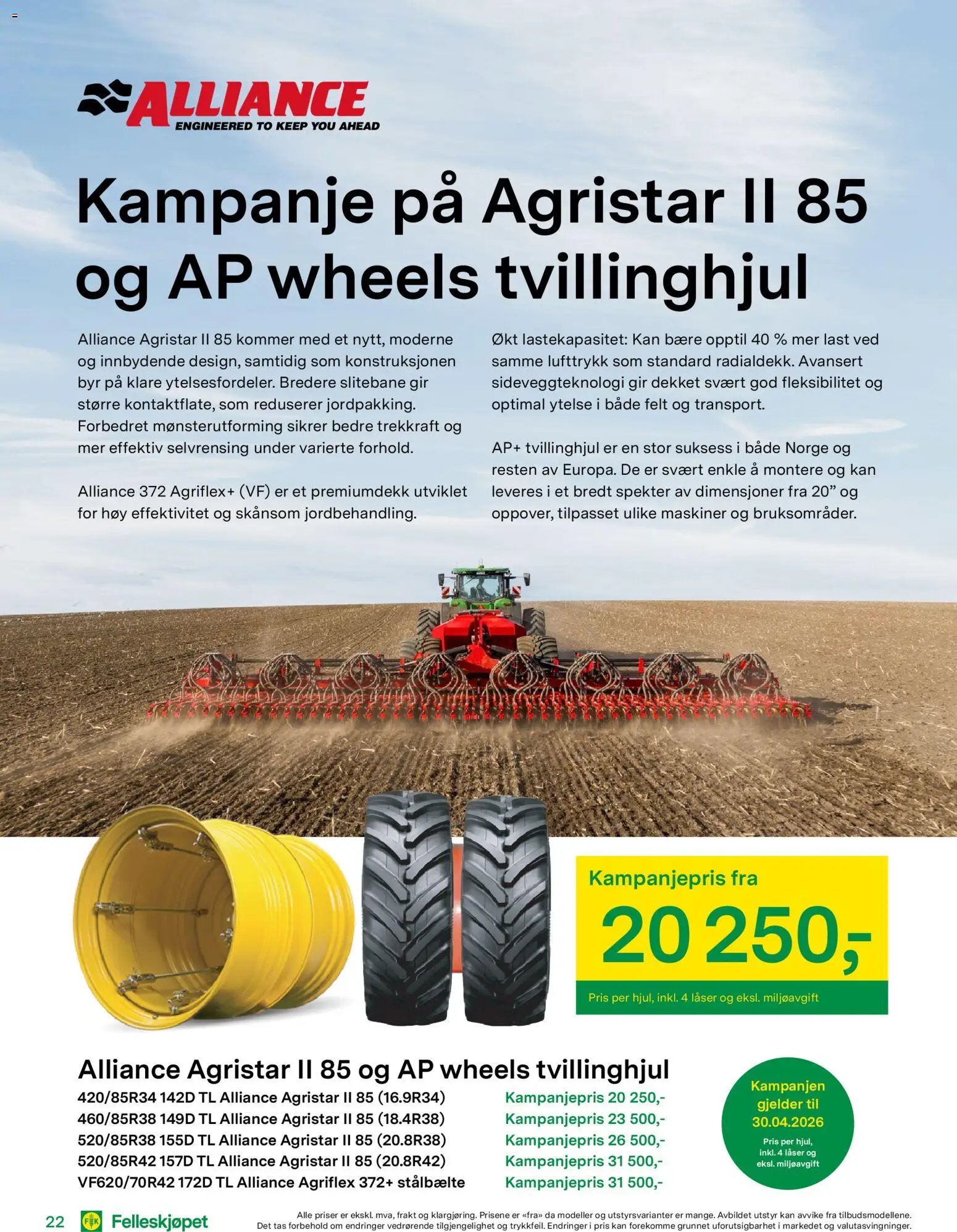 Felleskjøpet Deler&Tilbehør 2026 (2026-04-22 - 2027-01-03)