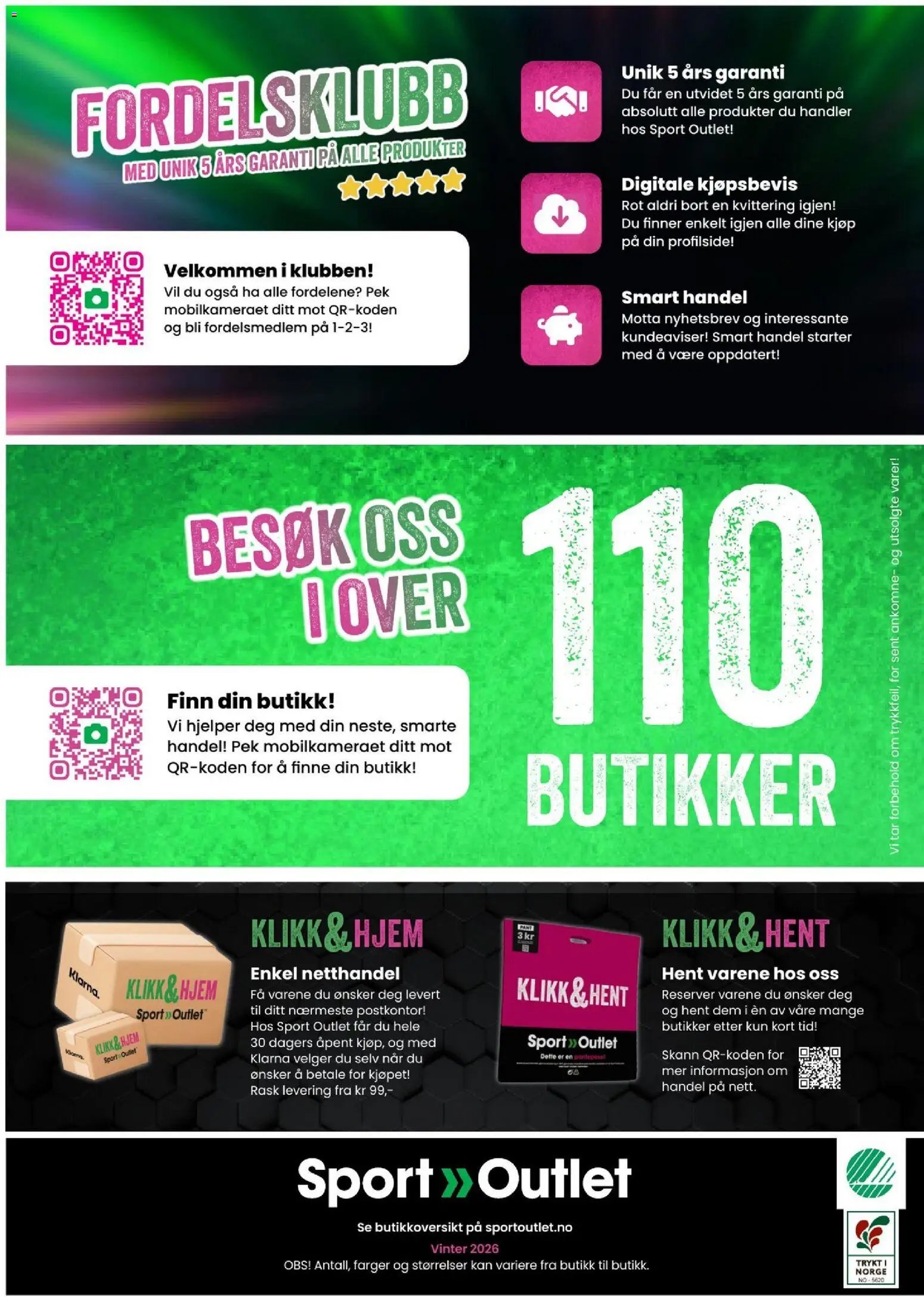 Sport Outlet kundeavis (2026-01-09 - 2026-03-02)