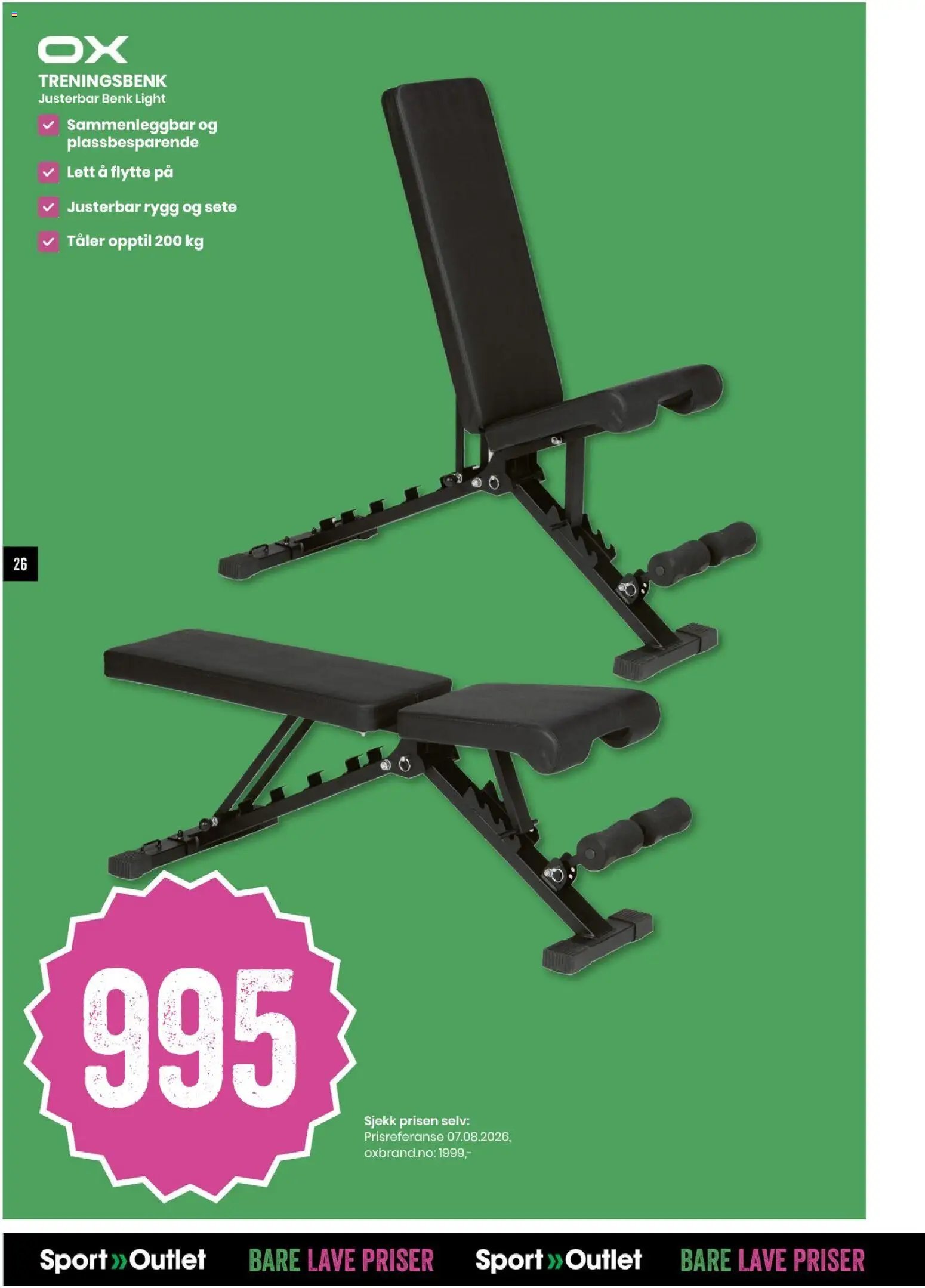 Sport Outlet Bare lave priser