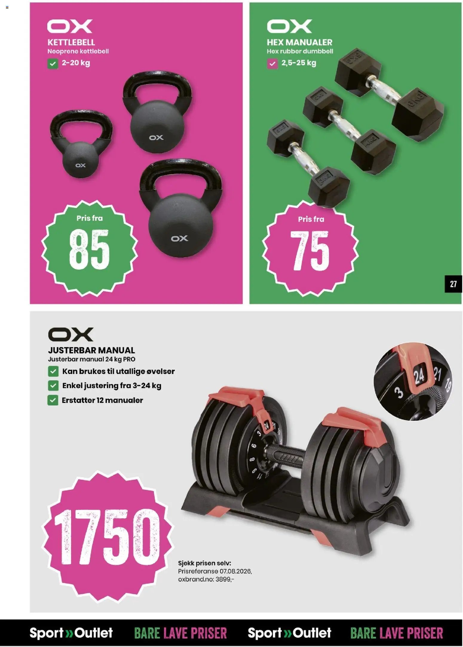 Sport Outlet Bare lave priser
