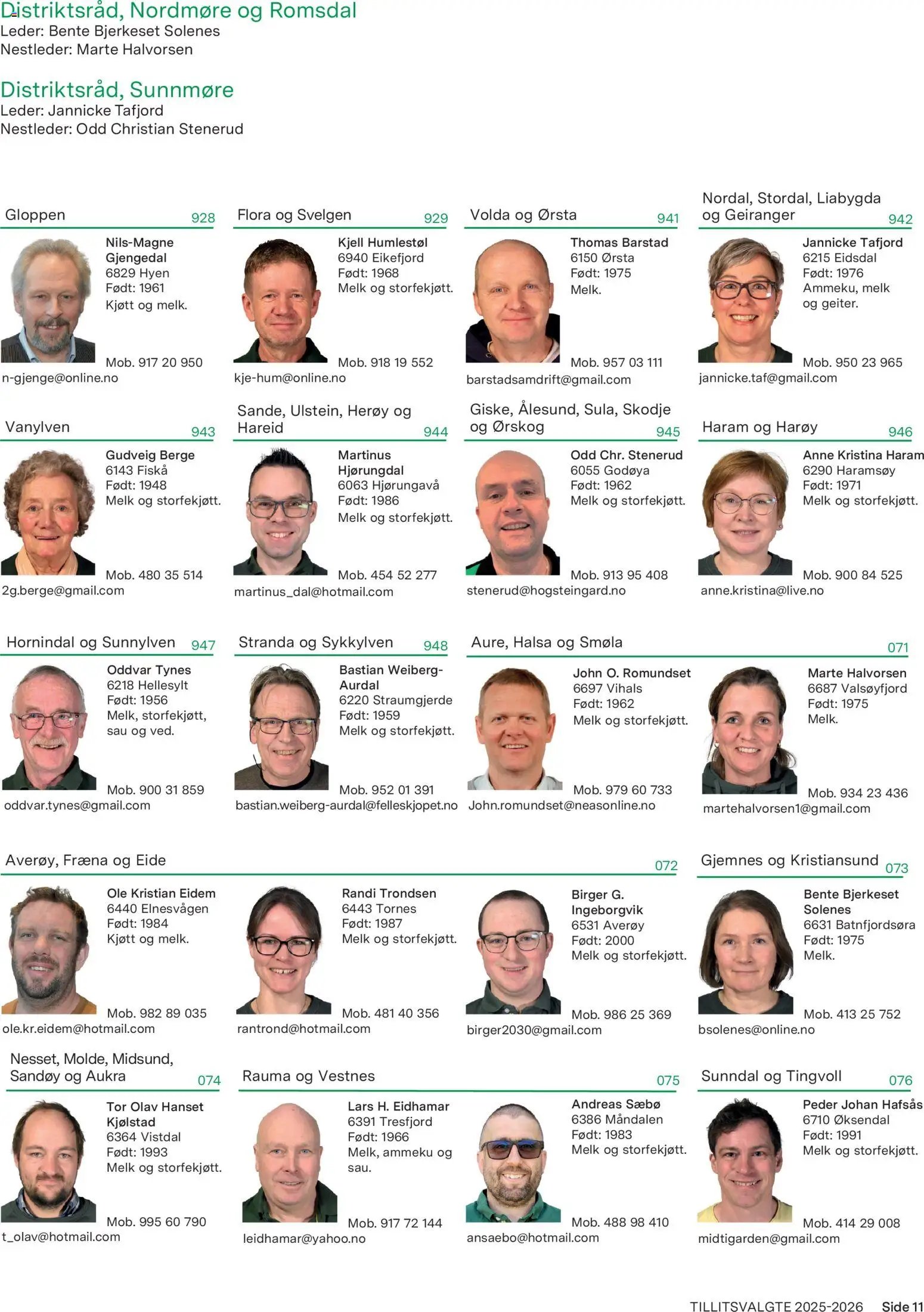 Felleskjøpet Tillitsvalgte 2025/2026 (2026-01-02 - 2027-01-03)