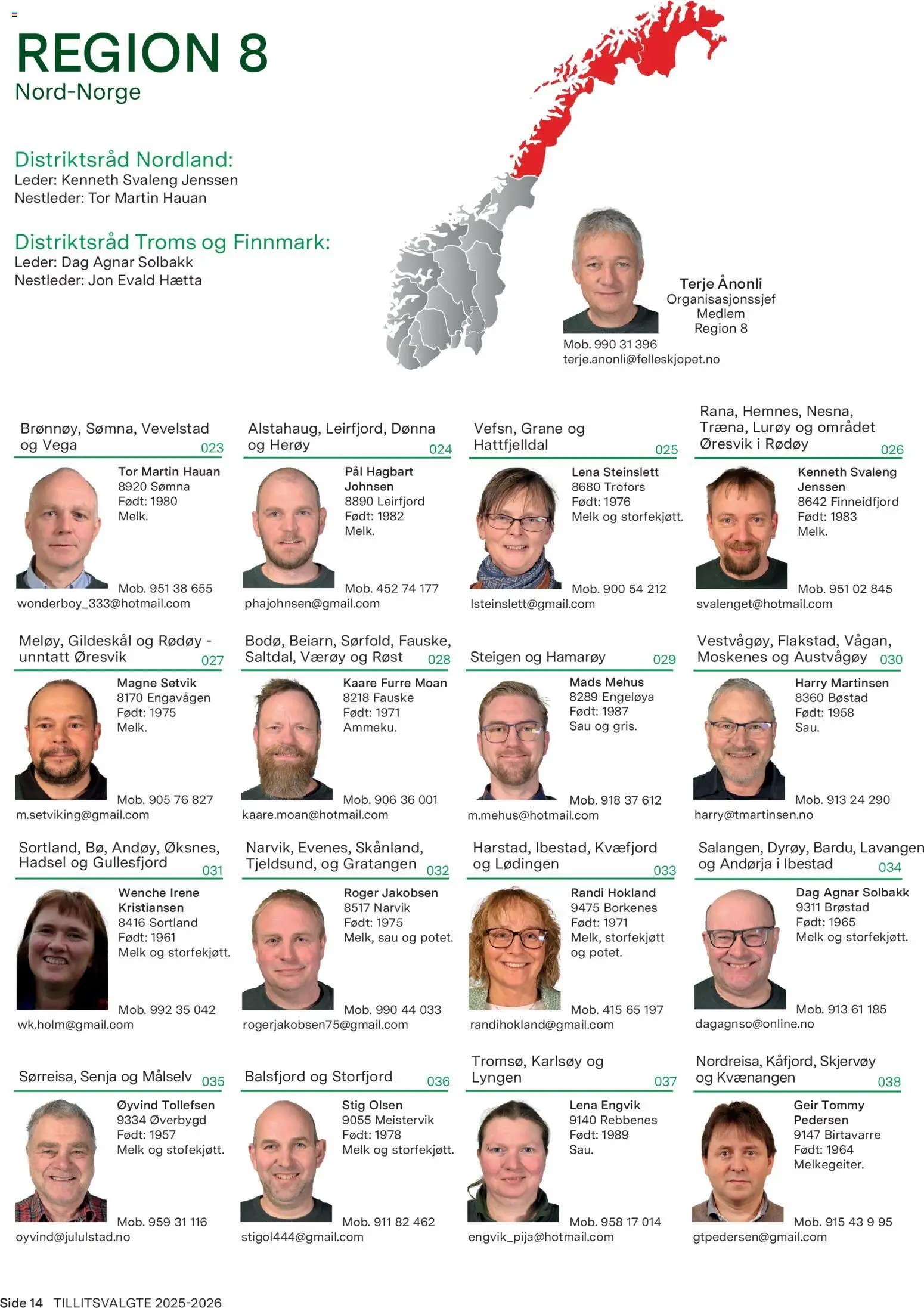 Felleskjøpet Tillitsvalgte 2025/2026 (2026-01-02 - 2027-01-03)