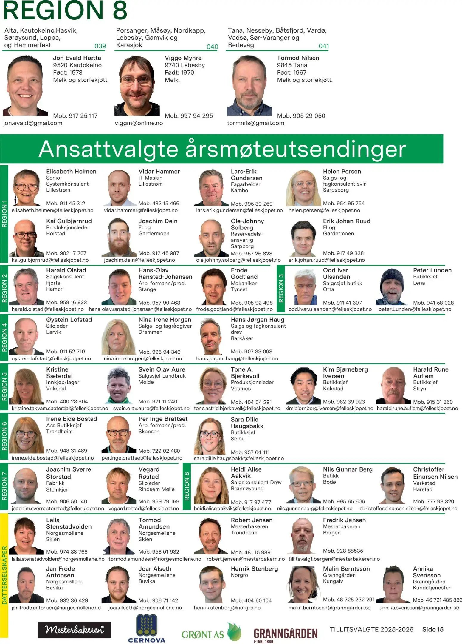 Felleskjøpet Tillitsvalgte 2025/2026 (2026-01-02 - 2027-01-03)