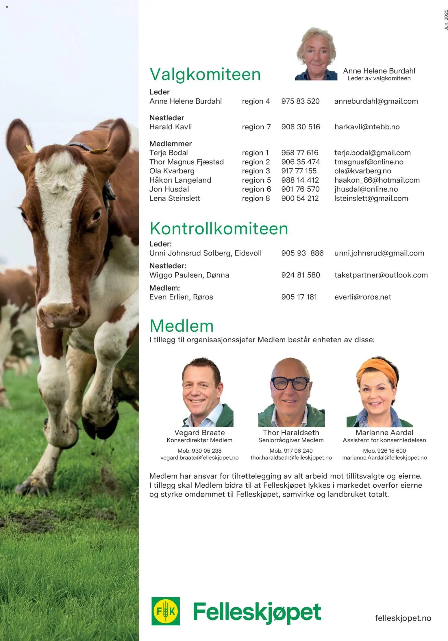 Felleskjøpet Tillitsvalgte 2025/2026 (2026-01-02 - 2027-01-03)