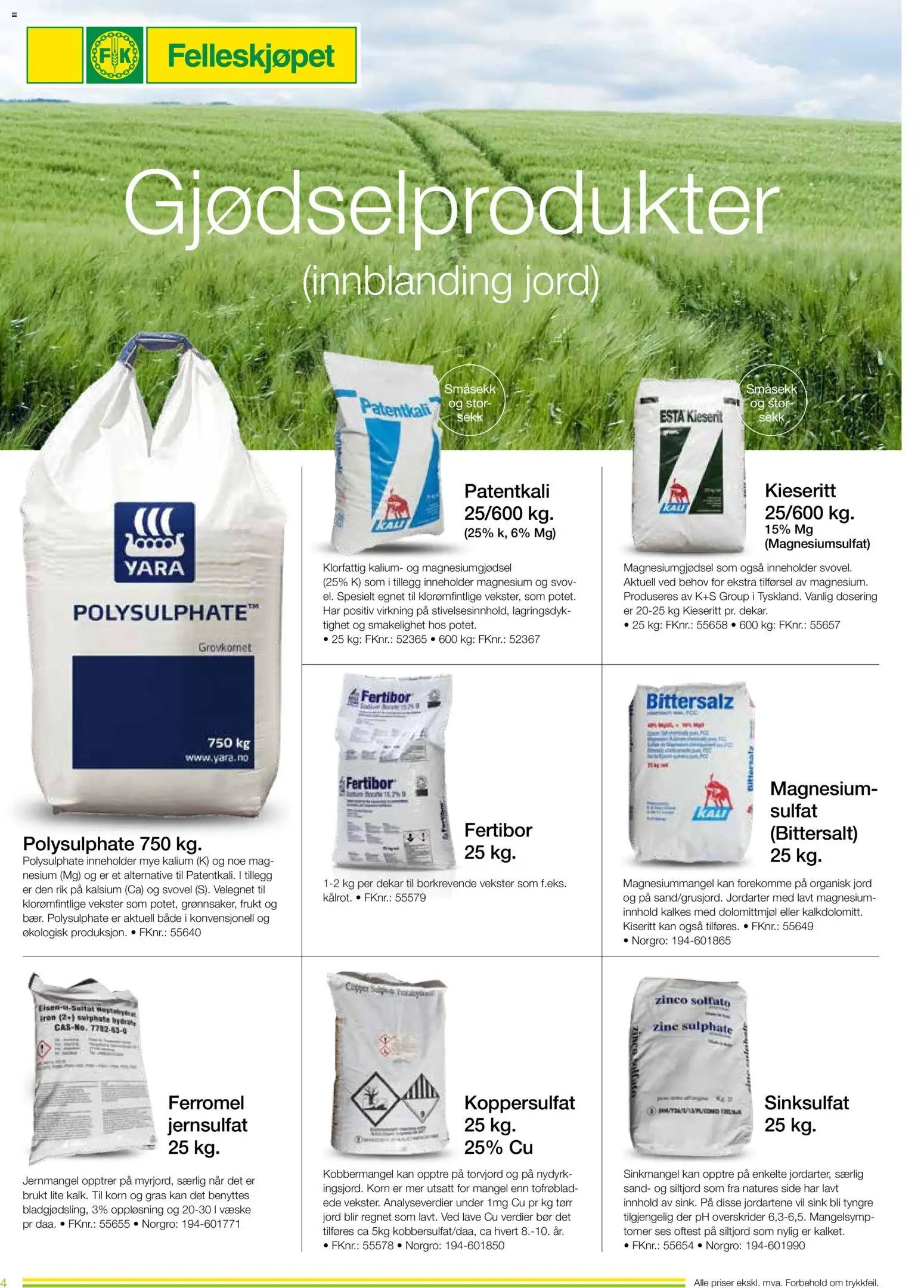 Felleskjøpet Driftsmidler til regenerativt jordbruk (2026-01-02 - 2027-01-03)