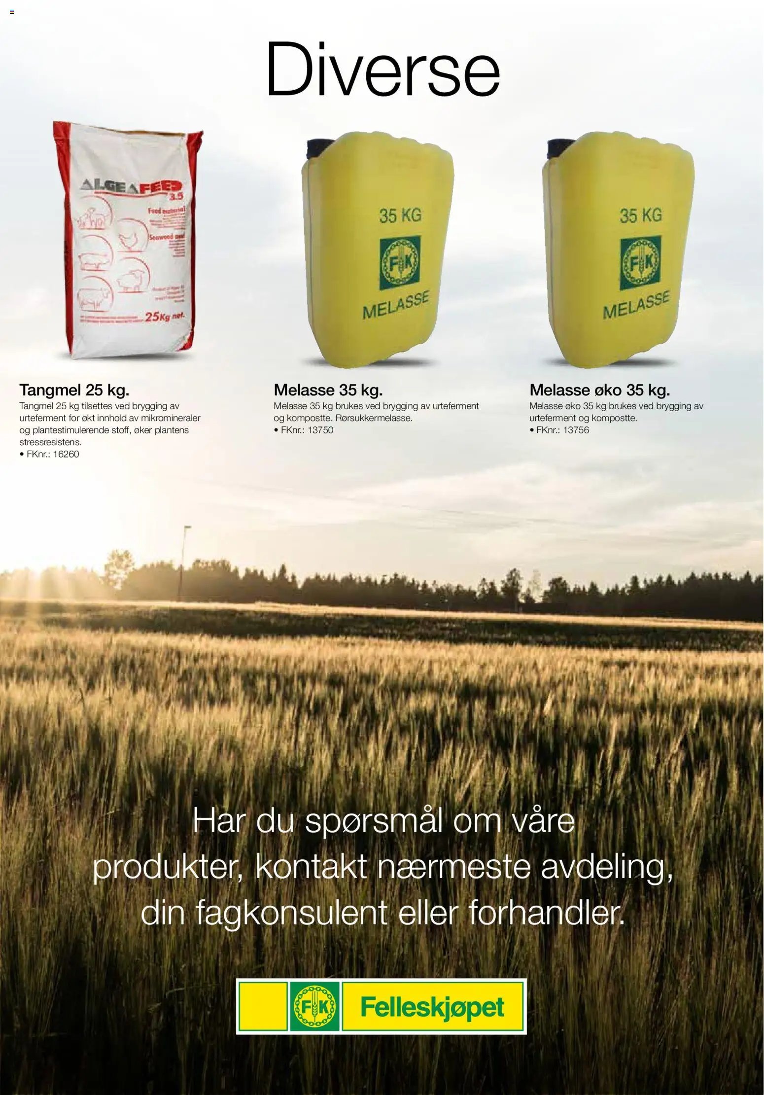 Felleskjøpet Driftsmidler til regenerativt jordbruk (2026-01-02 - 2027-01-03)