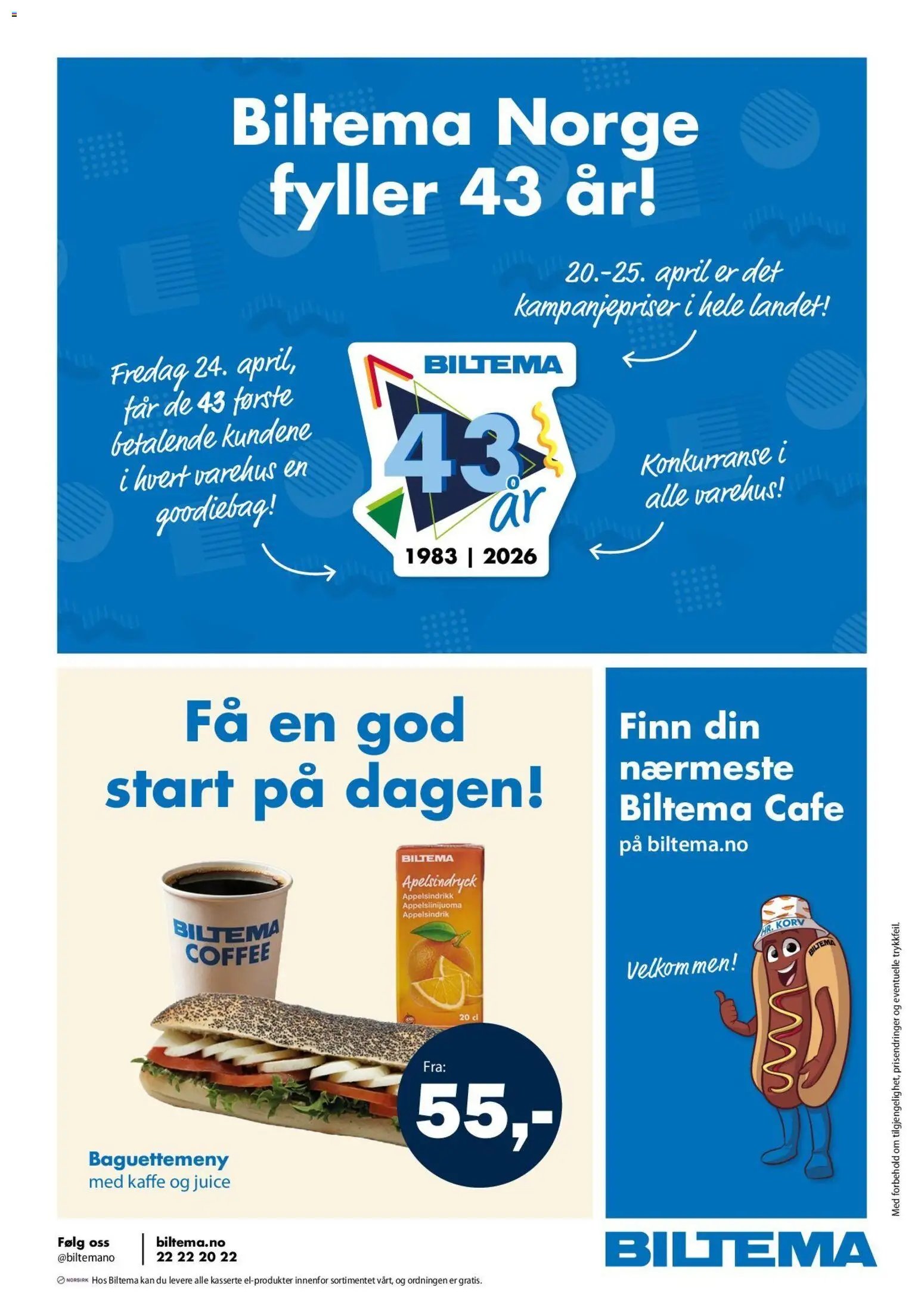 Biltema Jubileumbrosjyre (2026-04-20 - 2026-05-07)