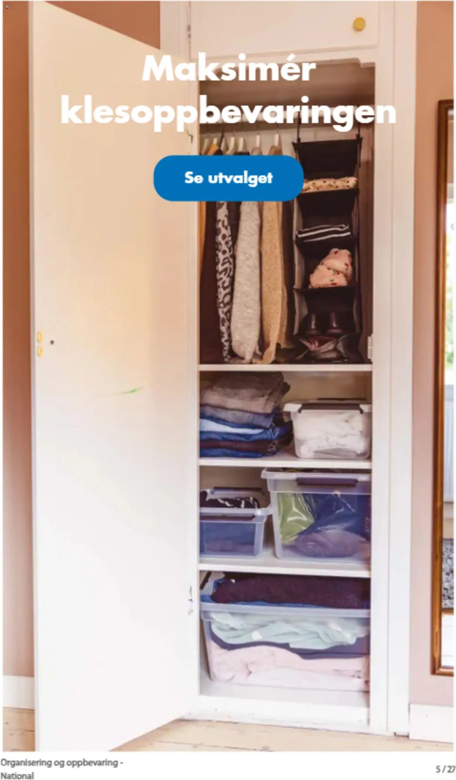 Biltema kundeavis Organisering og oppbevaring