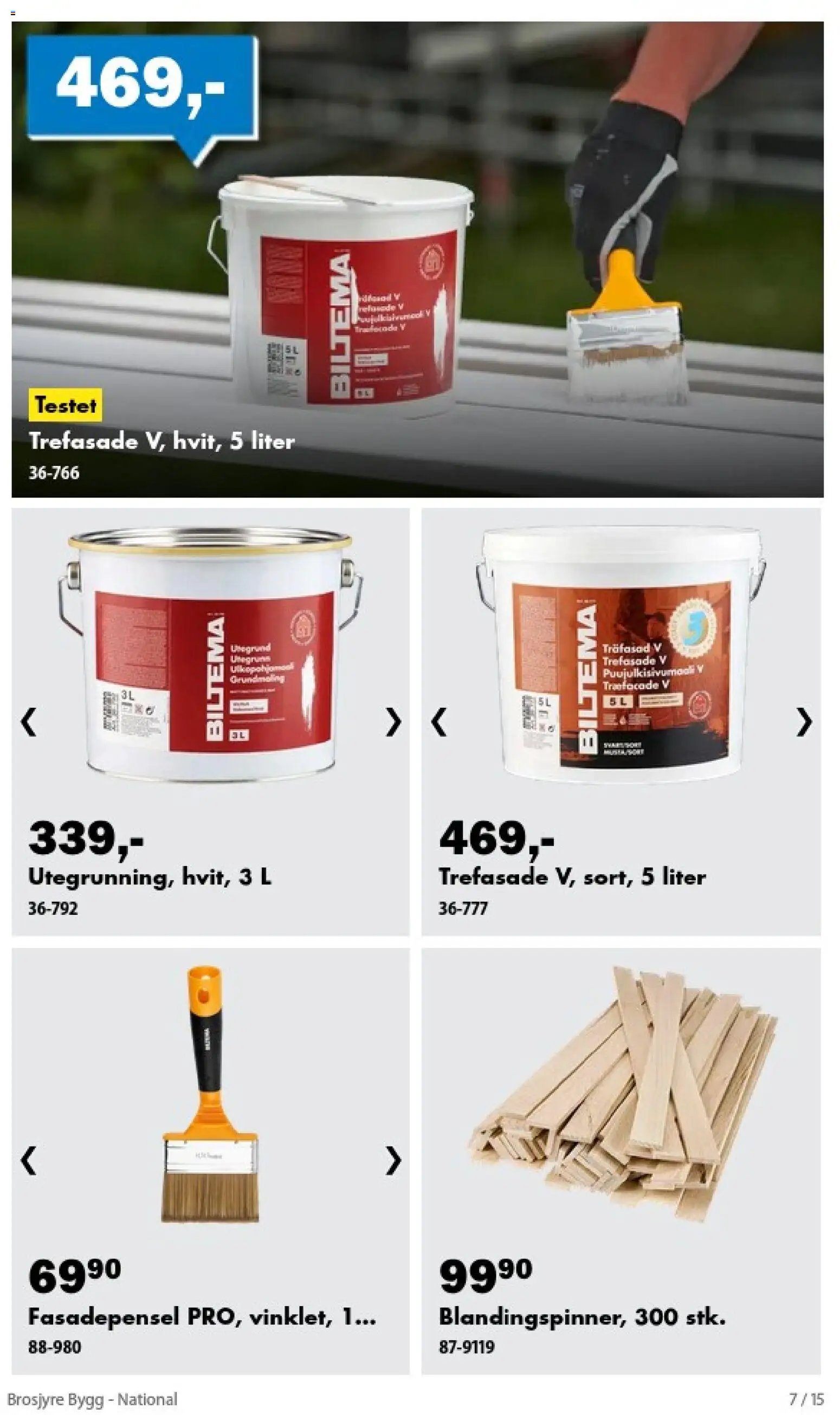 Biltema Brosjyre Bygg - National