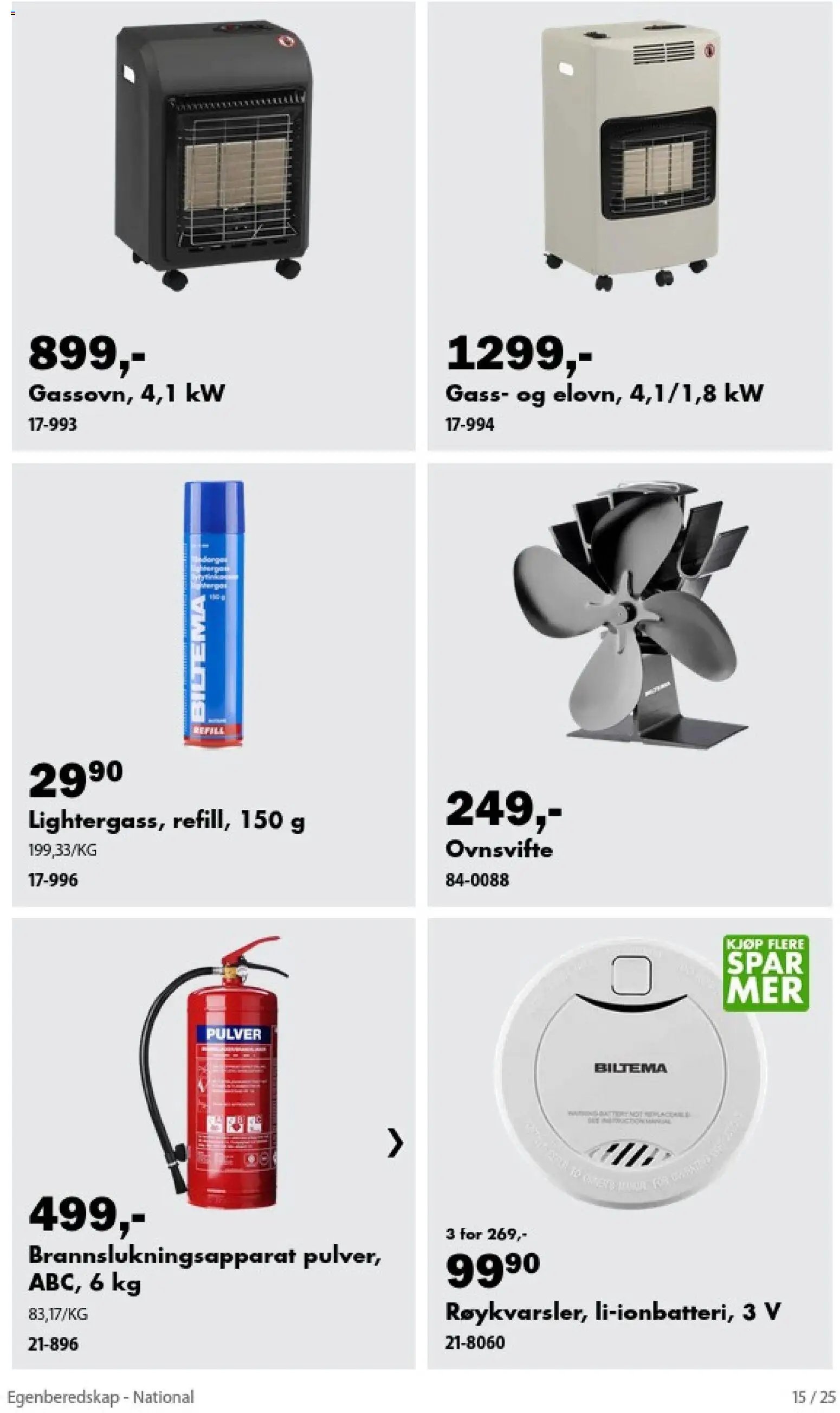 Biltema kundeavis Egenberedskap - National